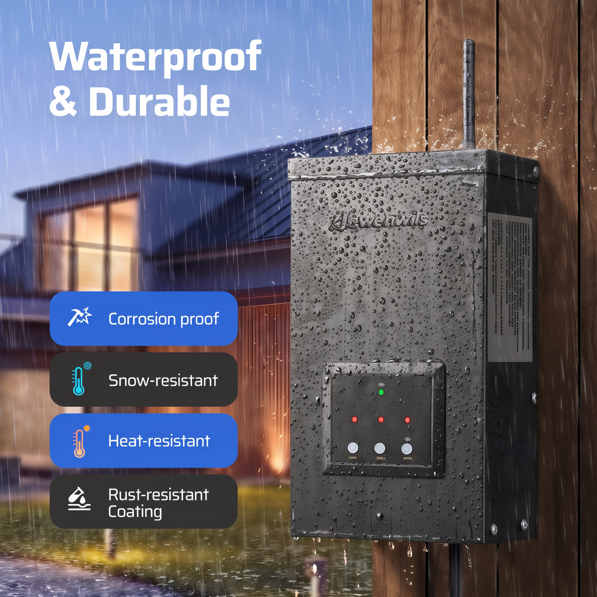 Dewenwils Wi-Fi Low Voltage Landscape Transformer -- diagram