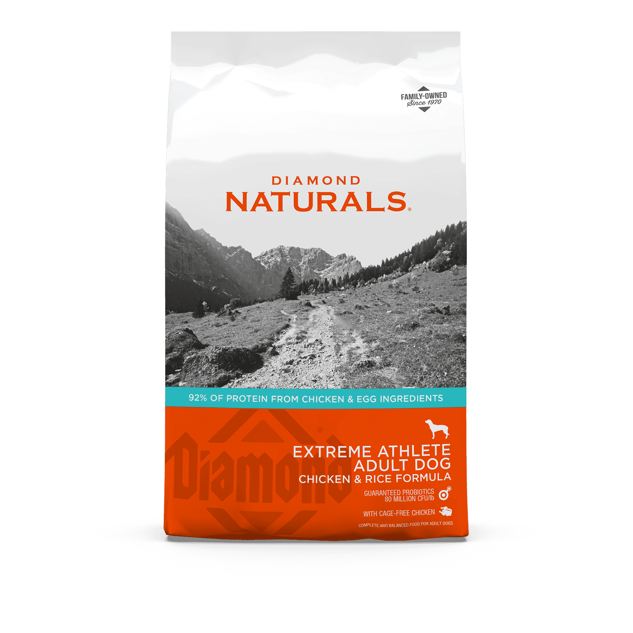 Diamond Naturals Extreme Athlete Adult Dog Chicken & Rice Formula Dry Dog Food bag