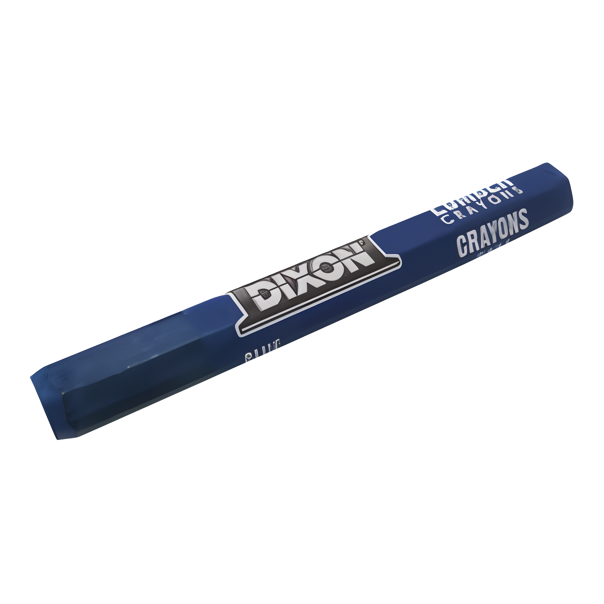 Dixon Lumber Crayon - blue hexagonal soft wax marking crayon