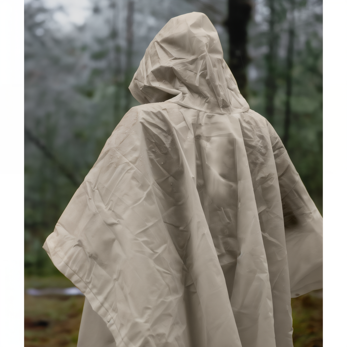 DM Merchandising Bunk House Canyon Creek Water-Resistant Poncho -- lifestyle