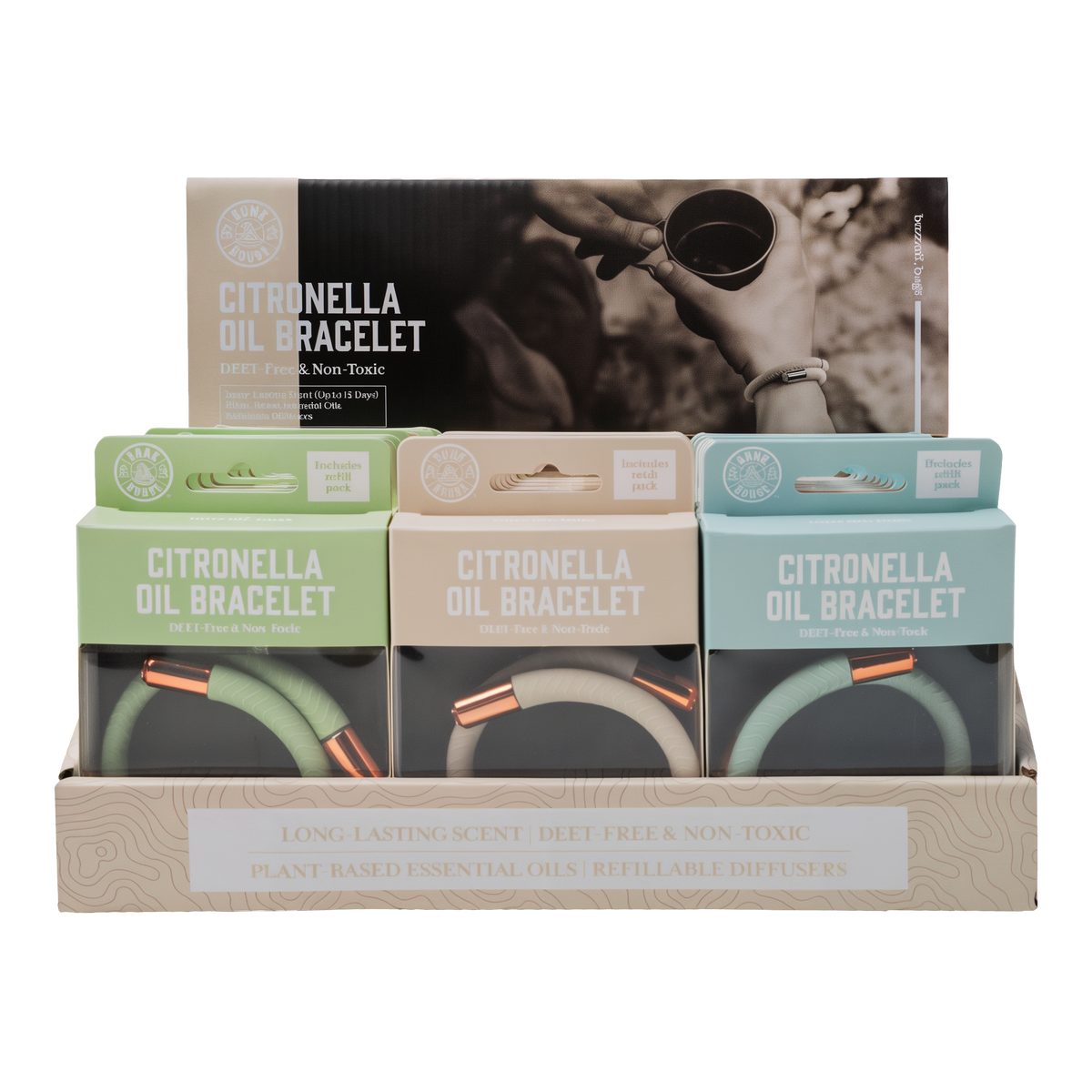 DM Merchandising Bunk House Citronella Oil Bracelet -- packaging