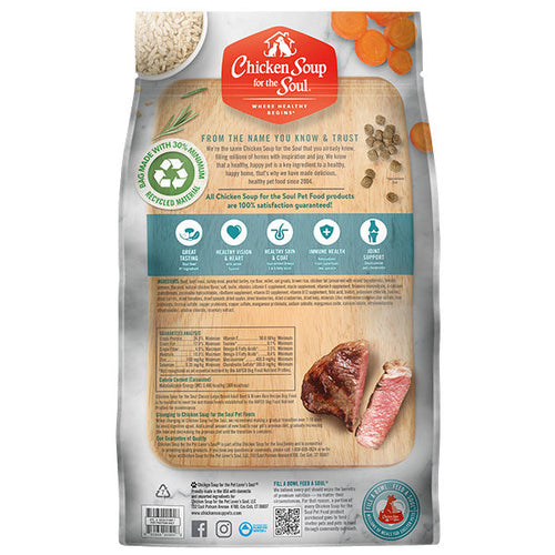 Chicken Soup for the Soul Classic Large Breed Adult Dry Dog Food Beef & Brown Rice Recipe
