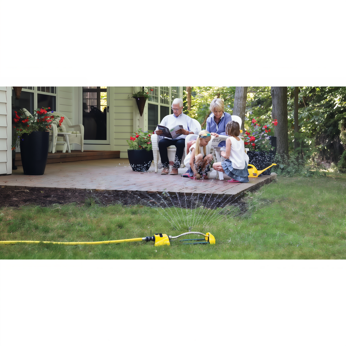 Dramm ColorStorm Oscillating Sprinkler -- lifestyle