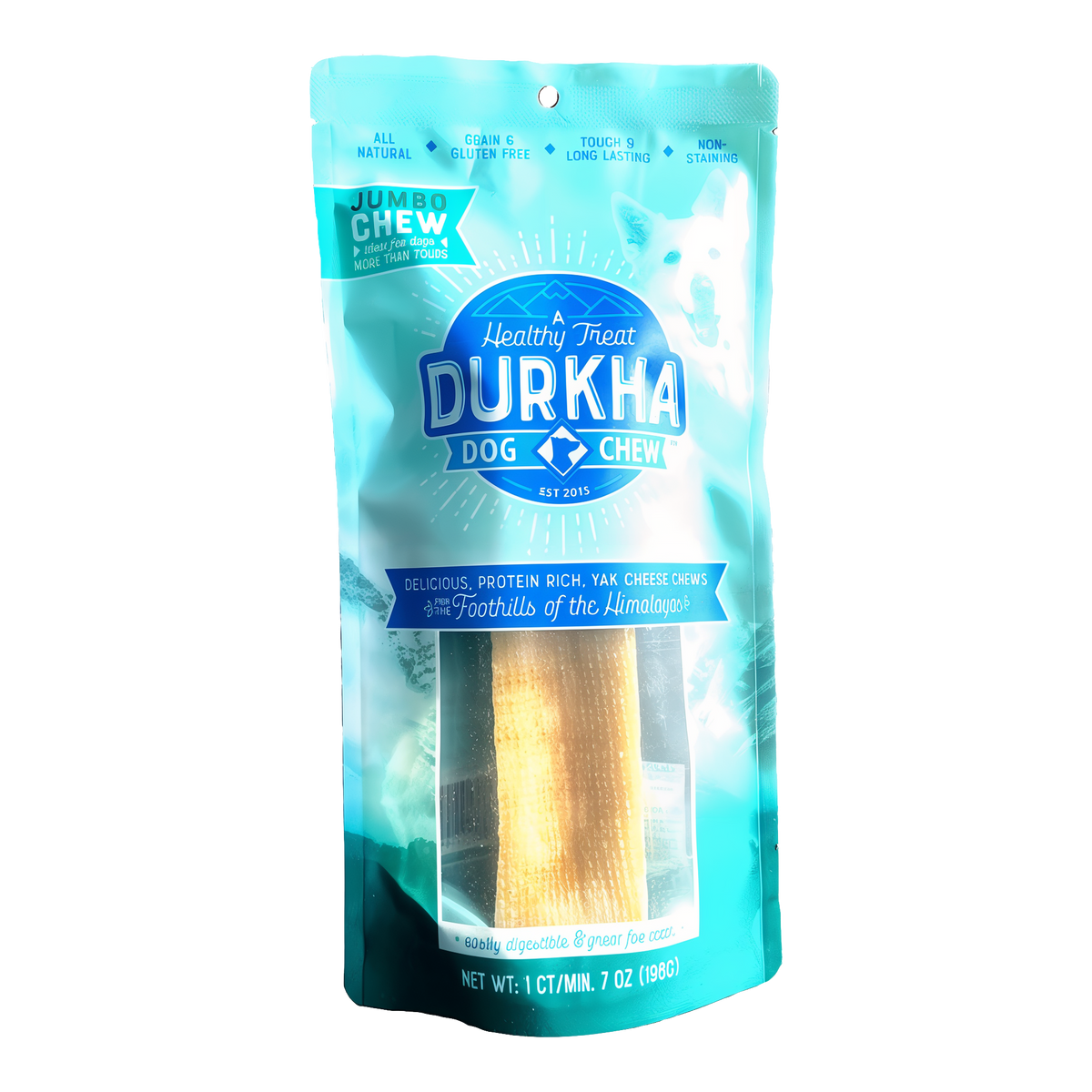 Durkha Yak Cheese Chews -- jumbo chew bag front