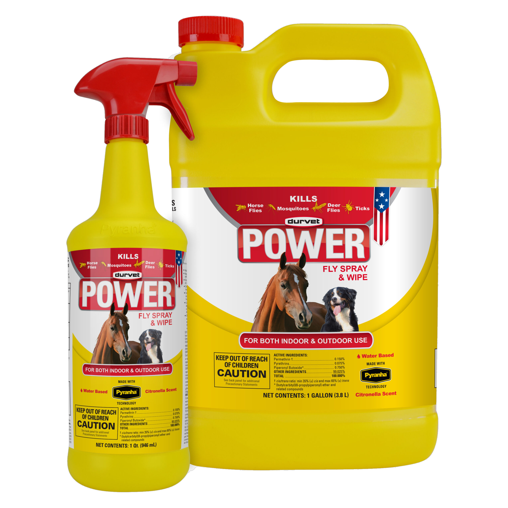 Durvet POWER Fly Spray & Wipe