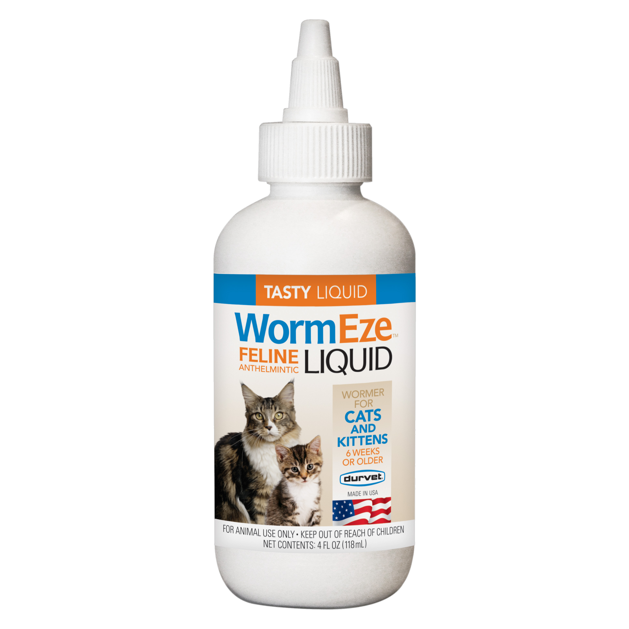 Durvet WormEze Liquid for Cats & Kittens #4 OZ