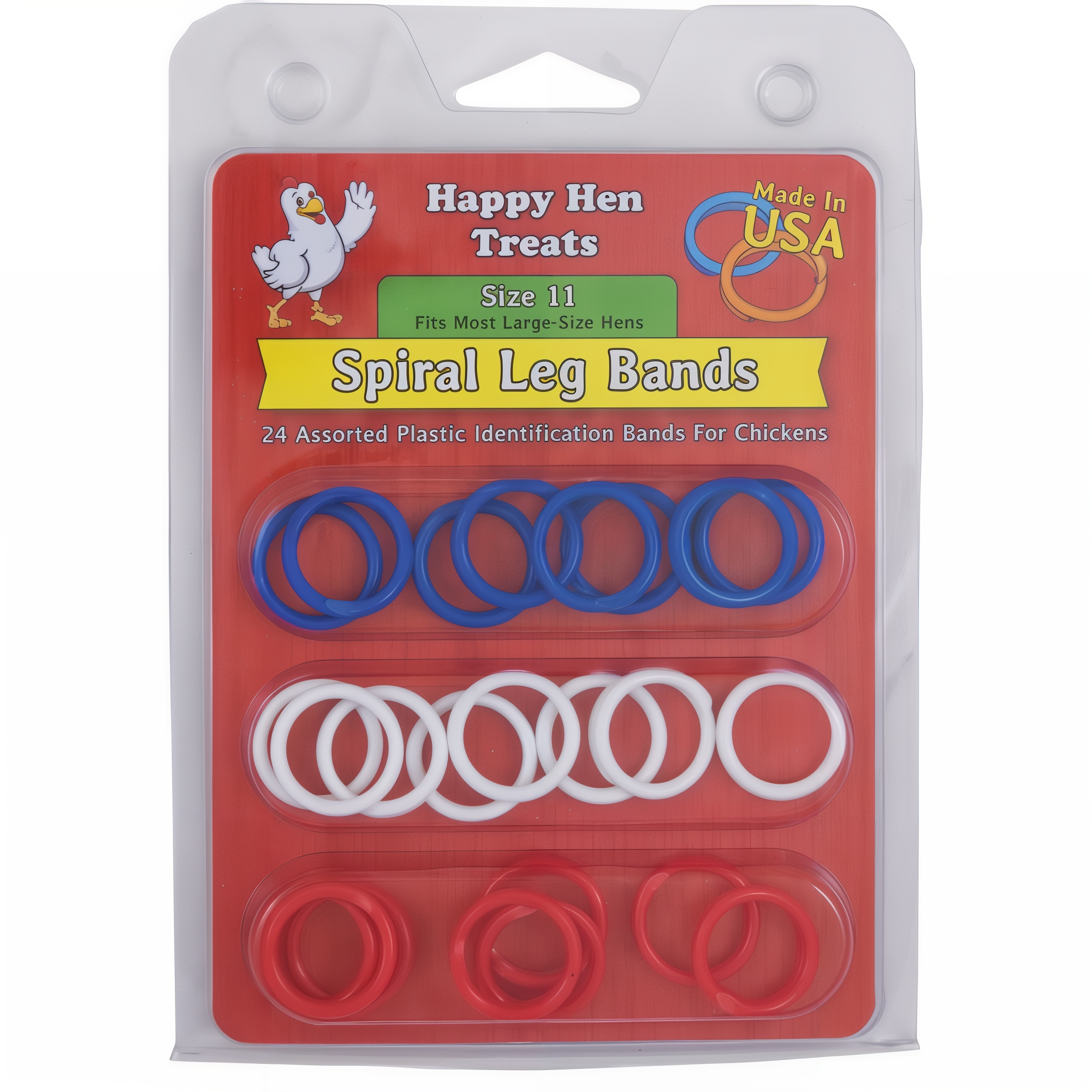 Assorted spiral leg bands for chickens, variant 11. #11