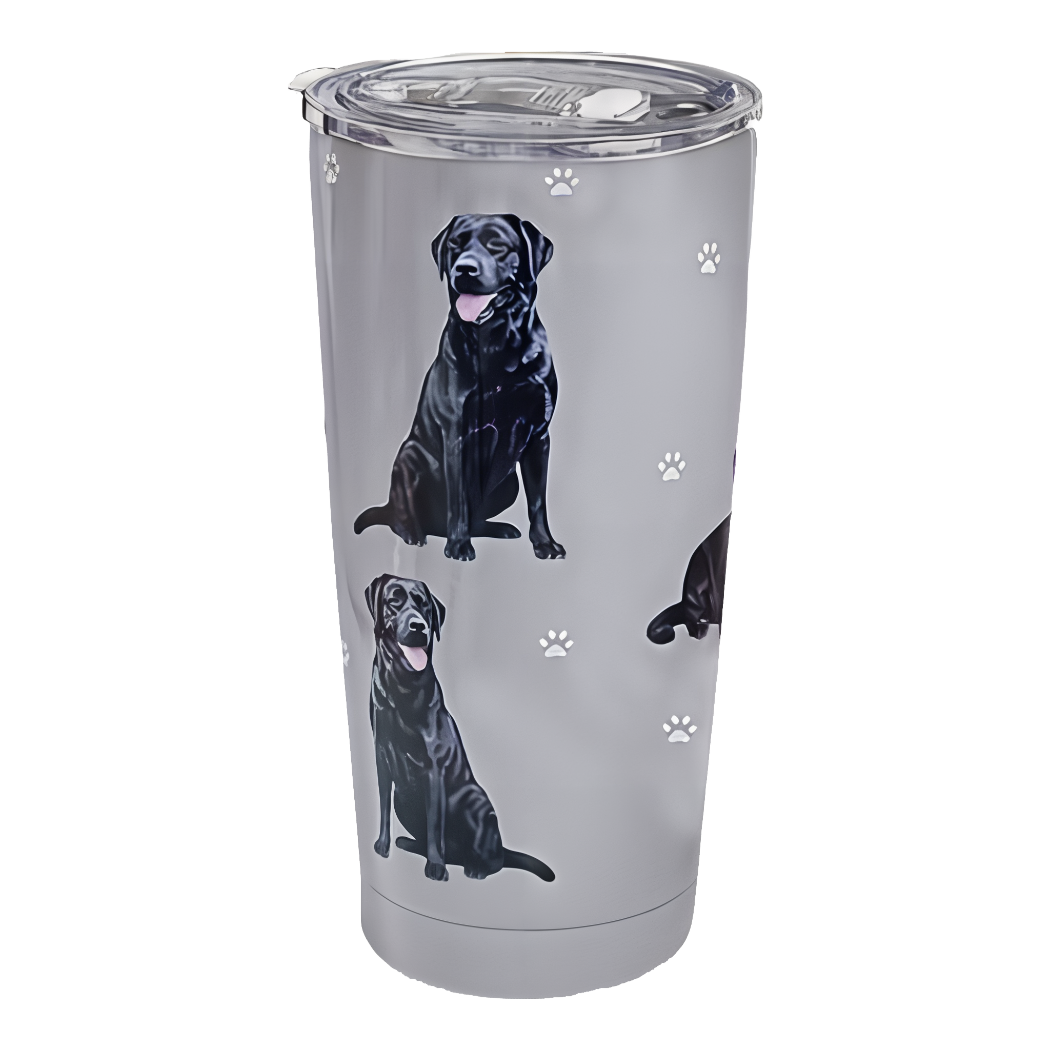 Collections Etc Dog Breed-Specific Double-Wall Insulated Tumbler, Black Lab design. #Black Lab