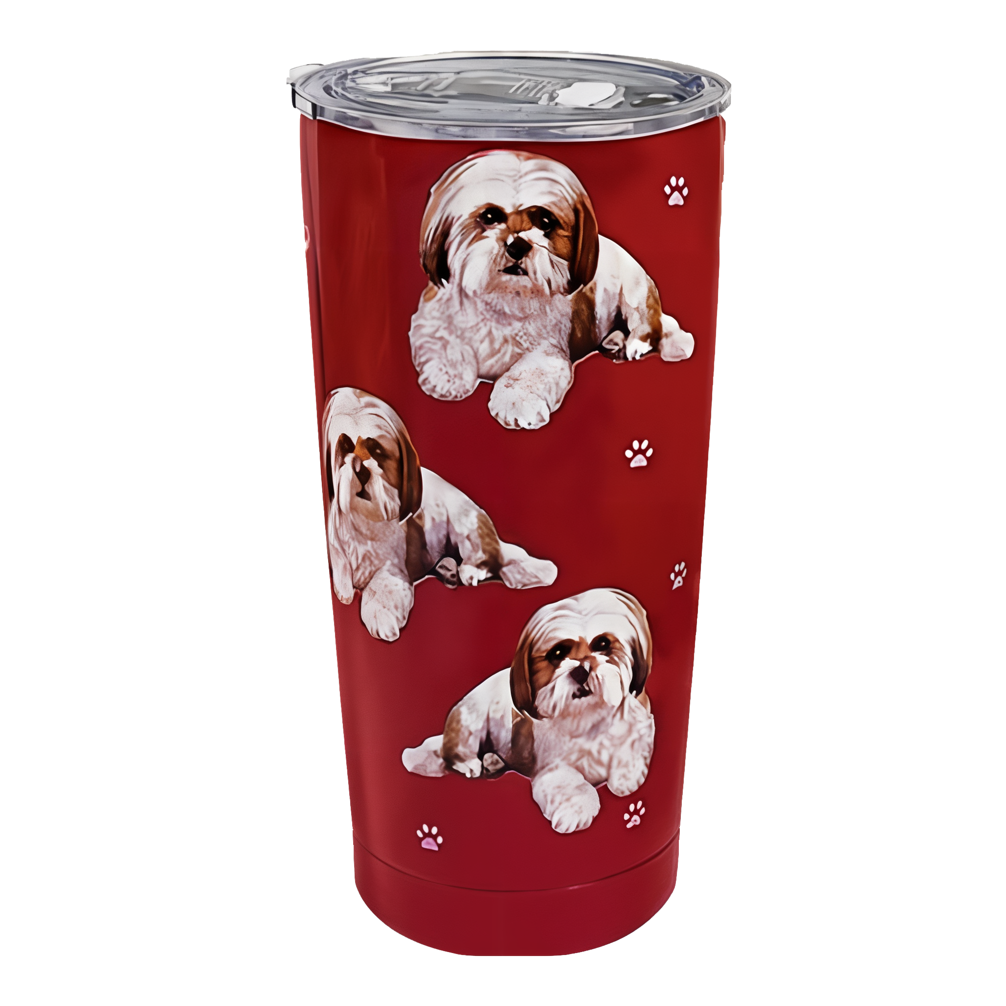 E & S Imports Shih Tzu Black & White Serengeti Tumbler