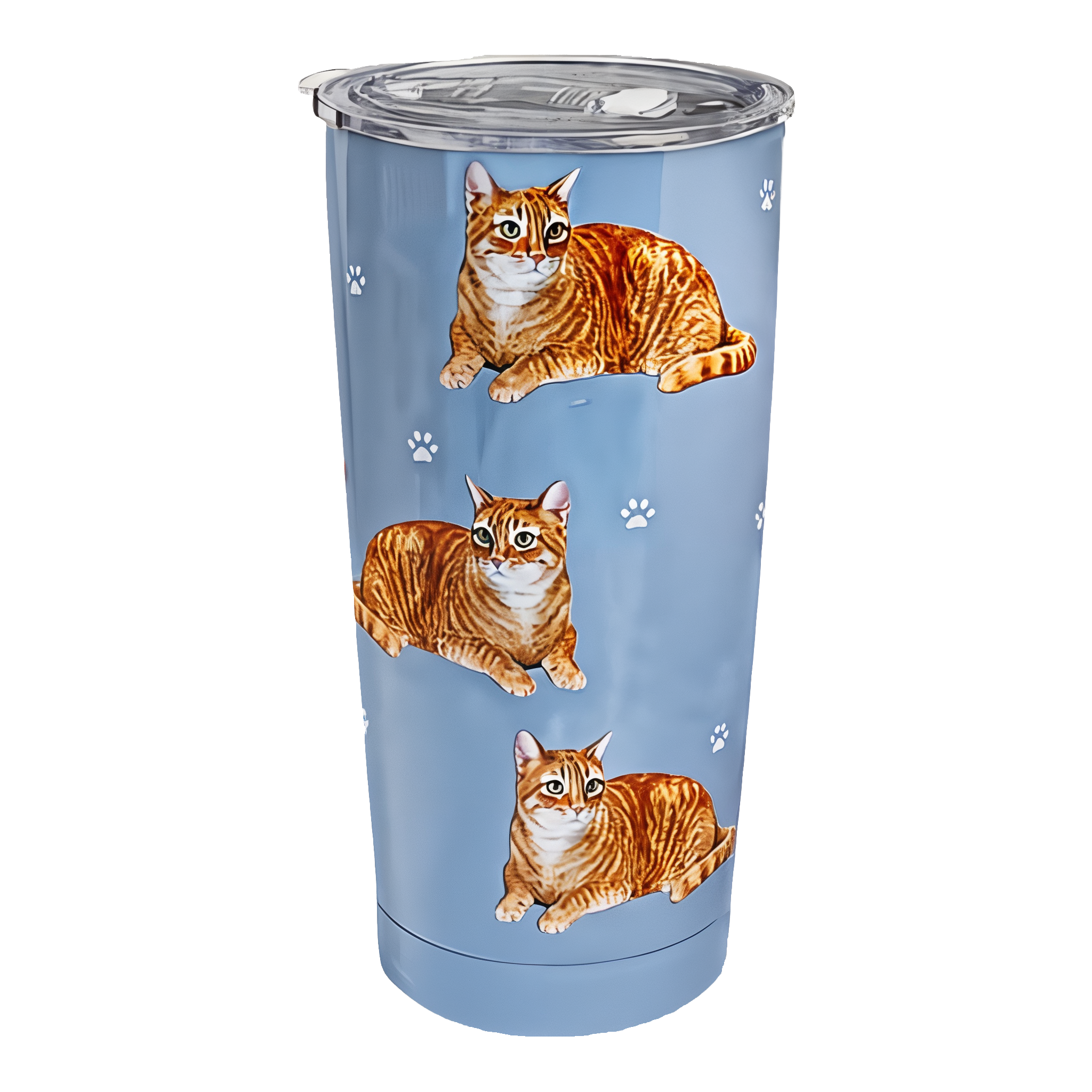 Collections Etc Cat Breed-Specific Double-Wall Insulated Tumbler