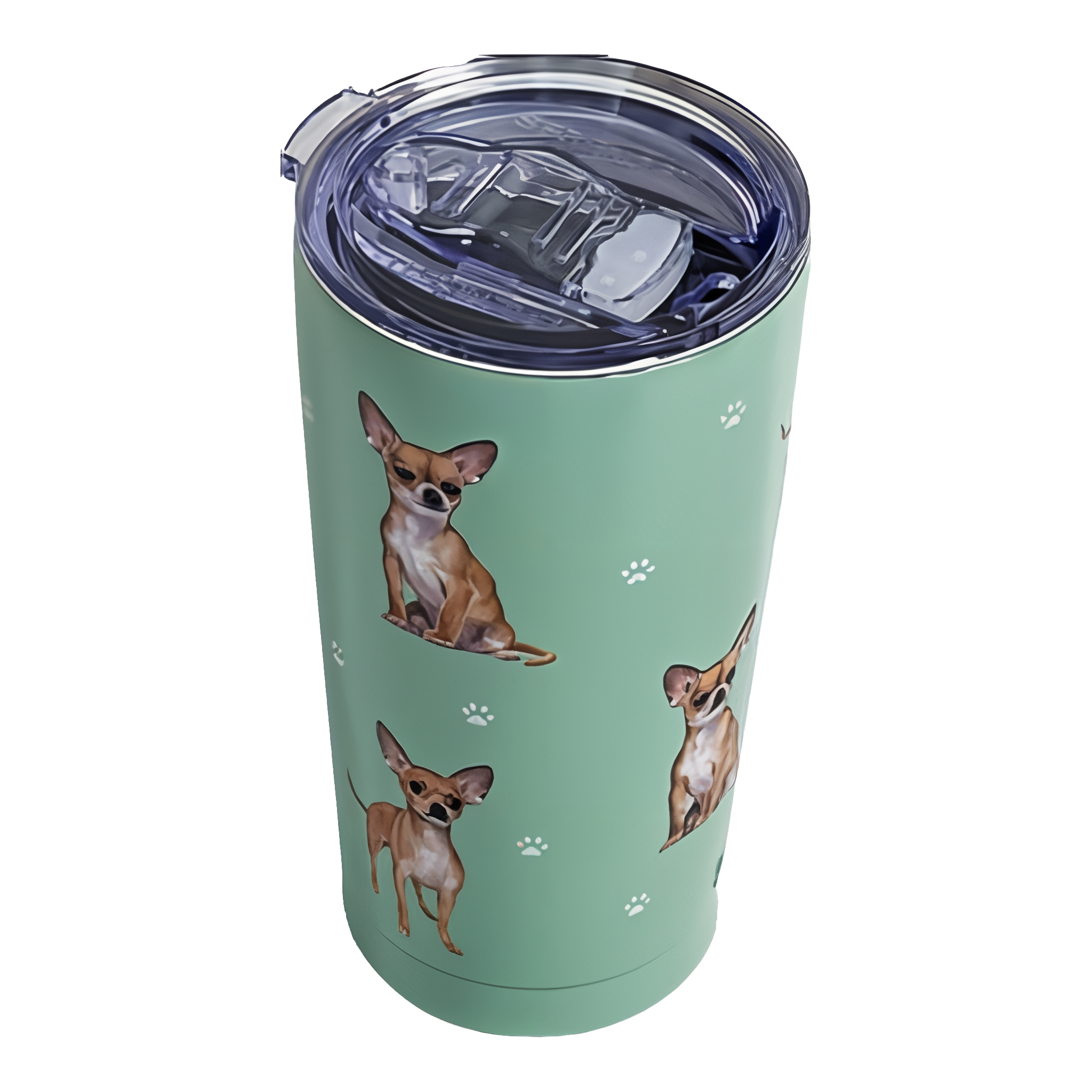 Serengeti Stainless Steel Chihuahua Tumblers Vacuum Insulated Travel Mug