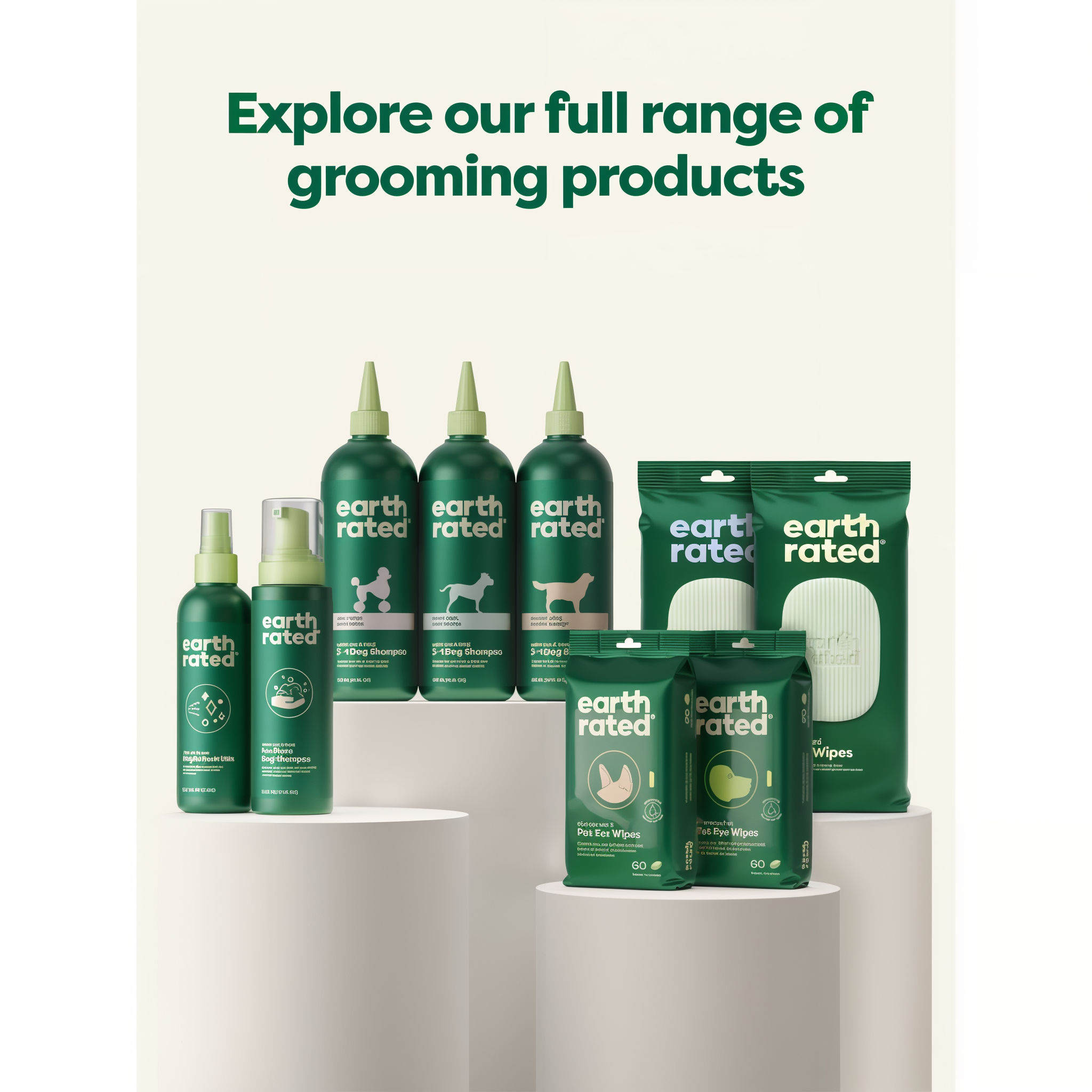 Explore the full range of Earth Rated grooming products