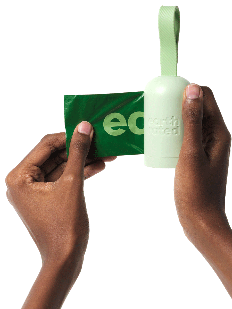 Loading an Earth Rated refill roll into the leash dispenser