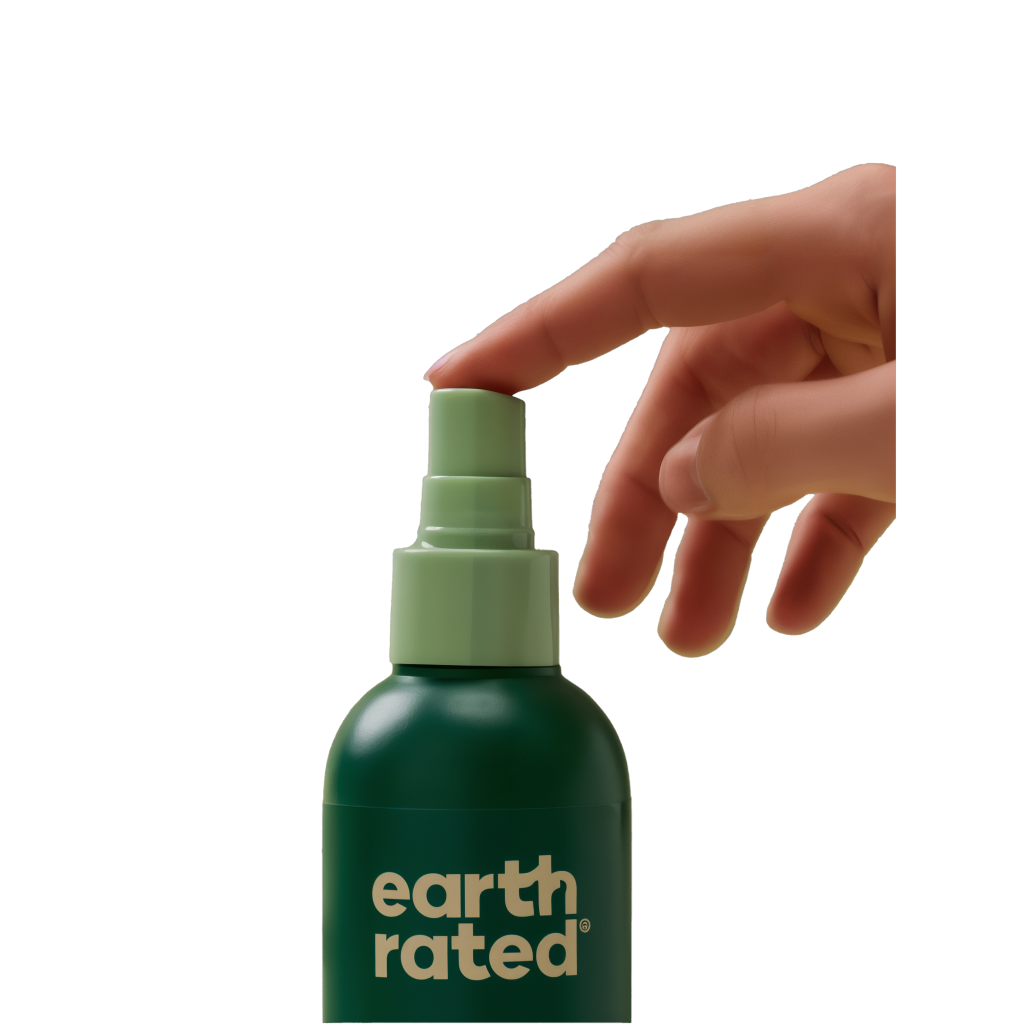 Fine-mist spray pump on Earth Rated dog deodorizing spray