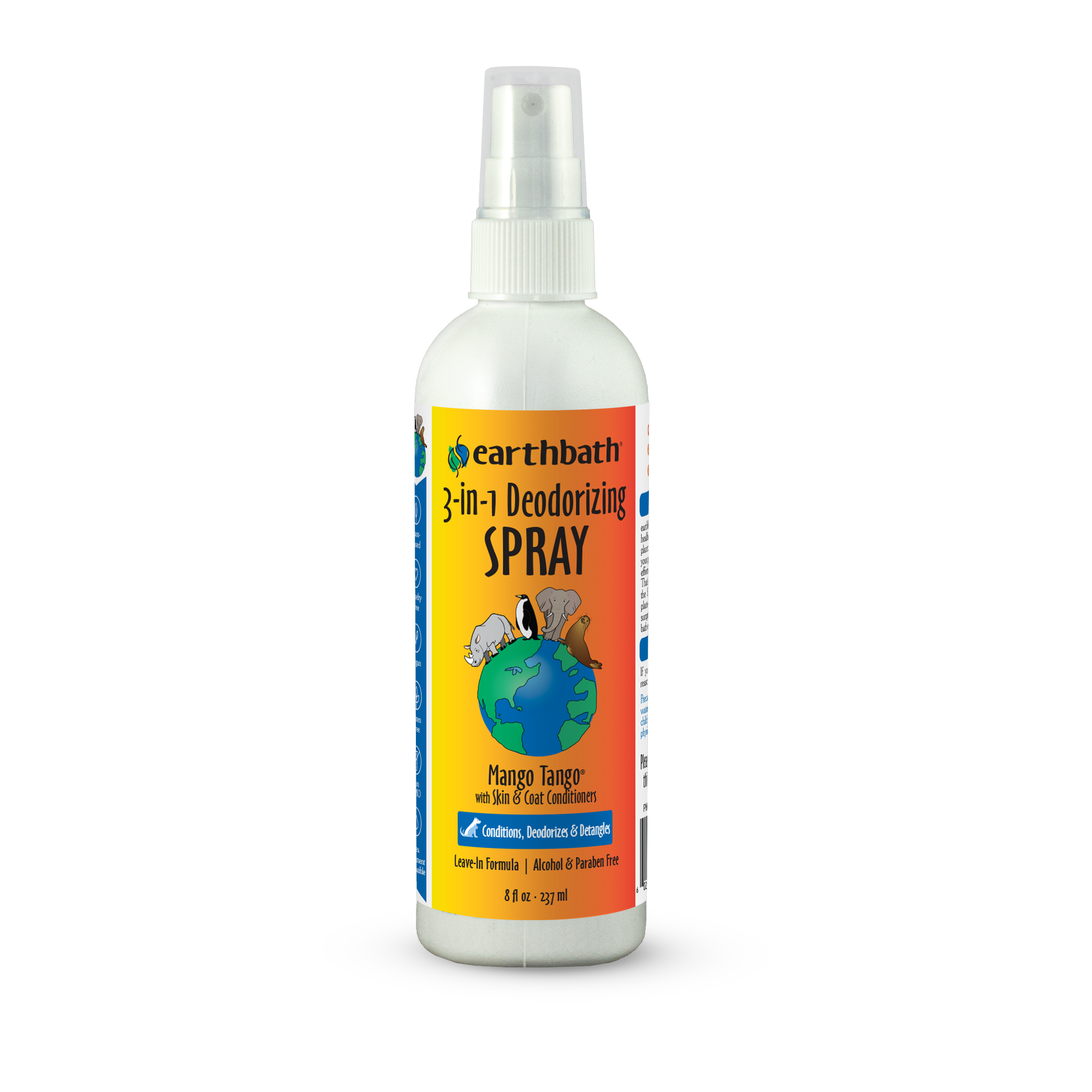 Earthbath 3-in-1 Deodorizing Spray - Mango Tango 8 fl oz front #8 fl oz