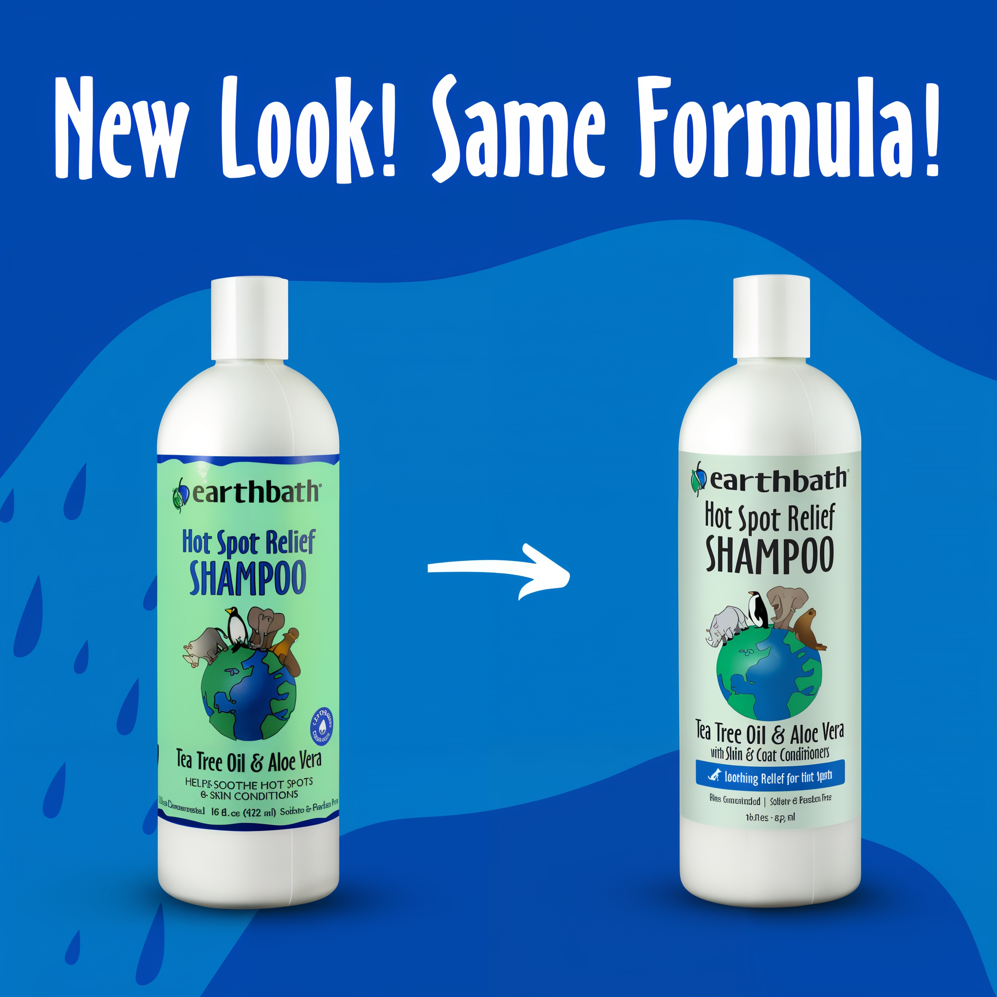 New look same formula packaging update for Hot Spot Relief Shampoo