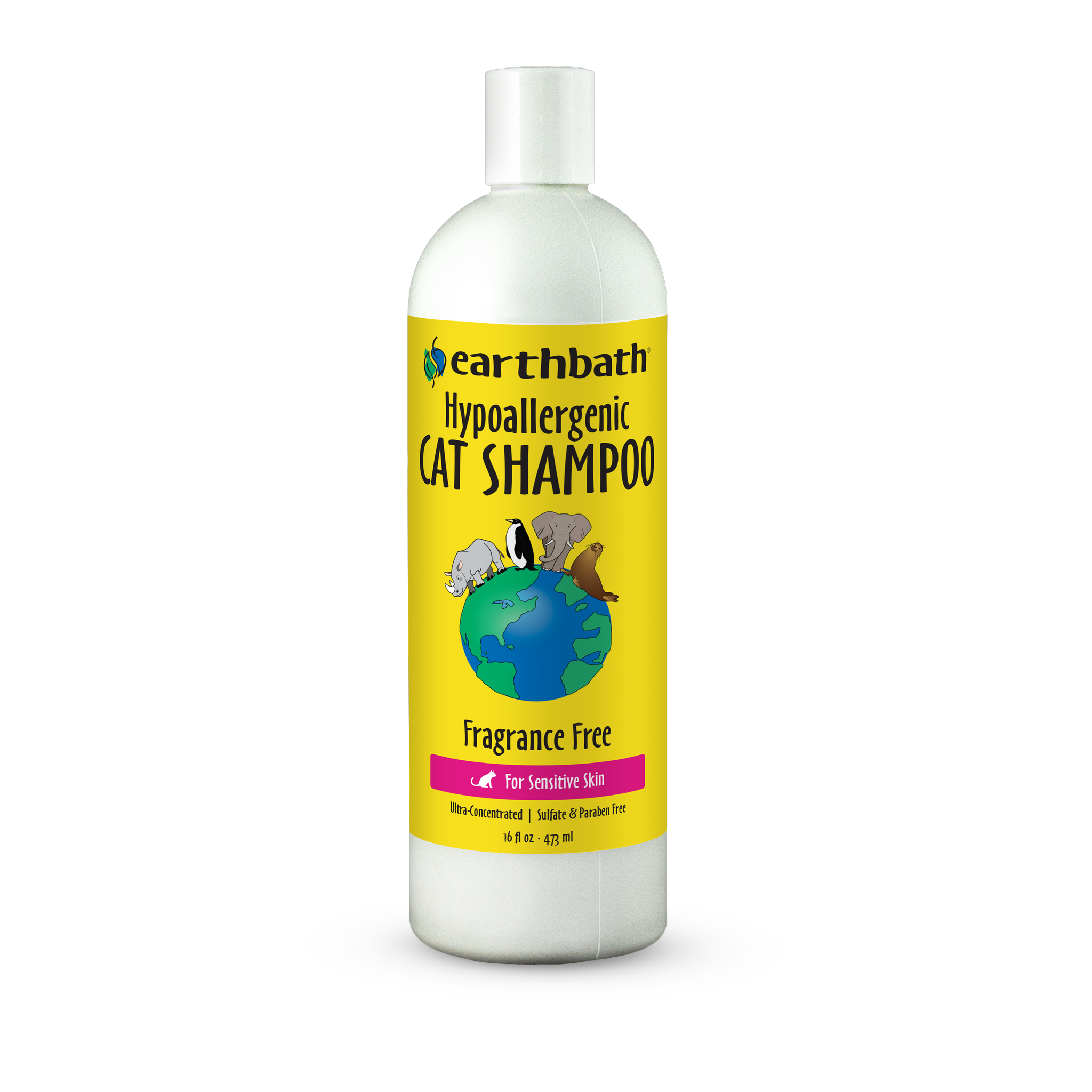 Earthbath Hypoallergenic Cat Shampoo 16 fl oz front #16 fl oz