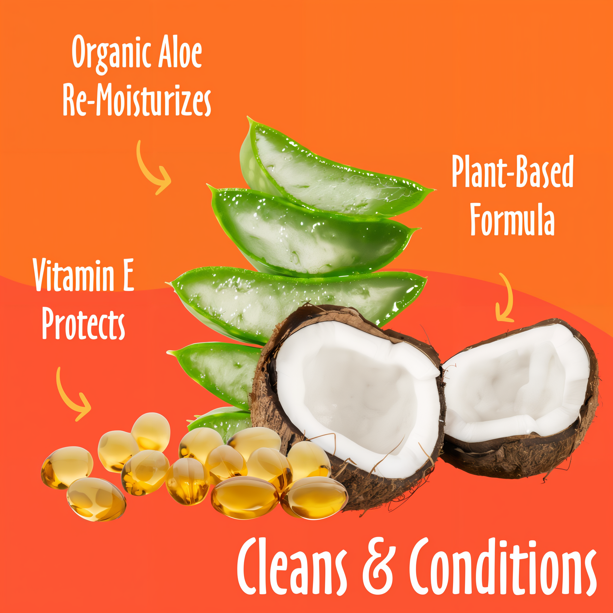 Earthbath 2-in-1 Conditioning Shampoo - Mango Tango benefits panel