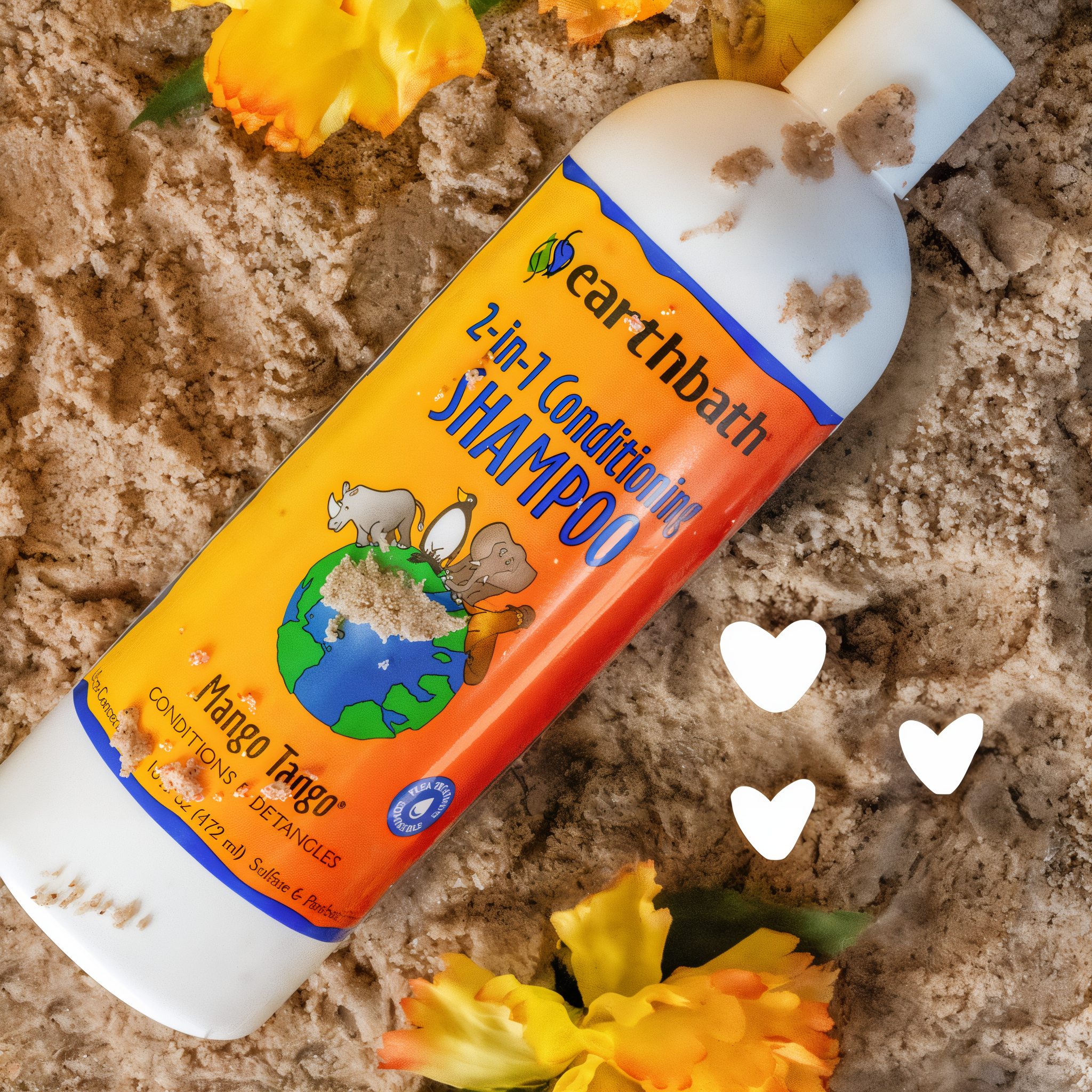 Earthbath 2-in-1 Conditioning Shampoo - Mango Tango benefits panel