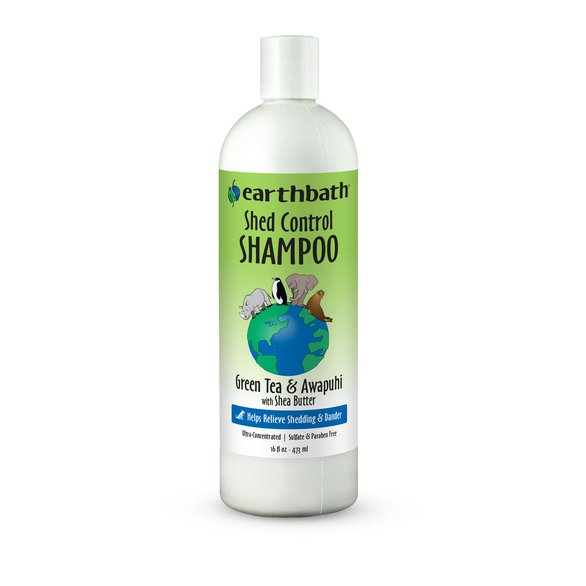 Earthbath Shed Control Shampoo 16 fl oz front #16 fl oz