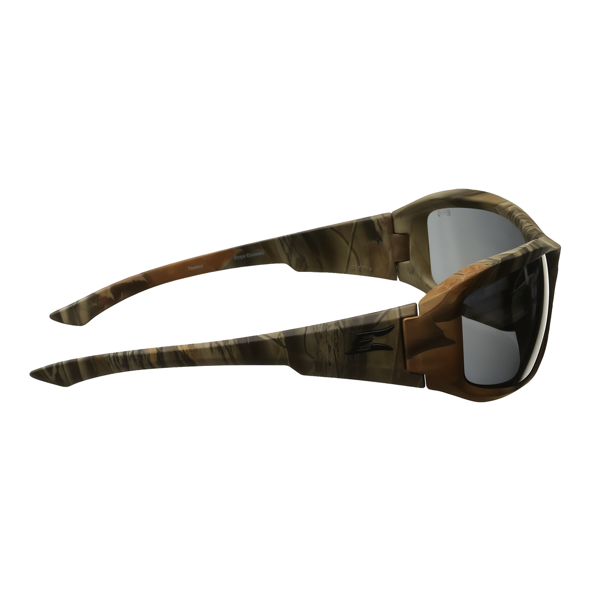 Edge Eyewear Brazeau Safety Glasses Forest Camo Frame Smoke Lens -- product image