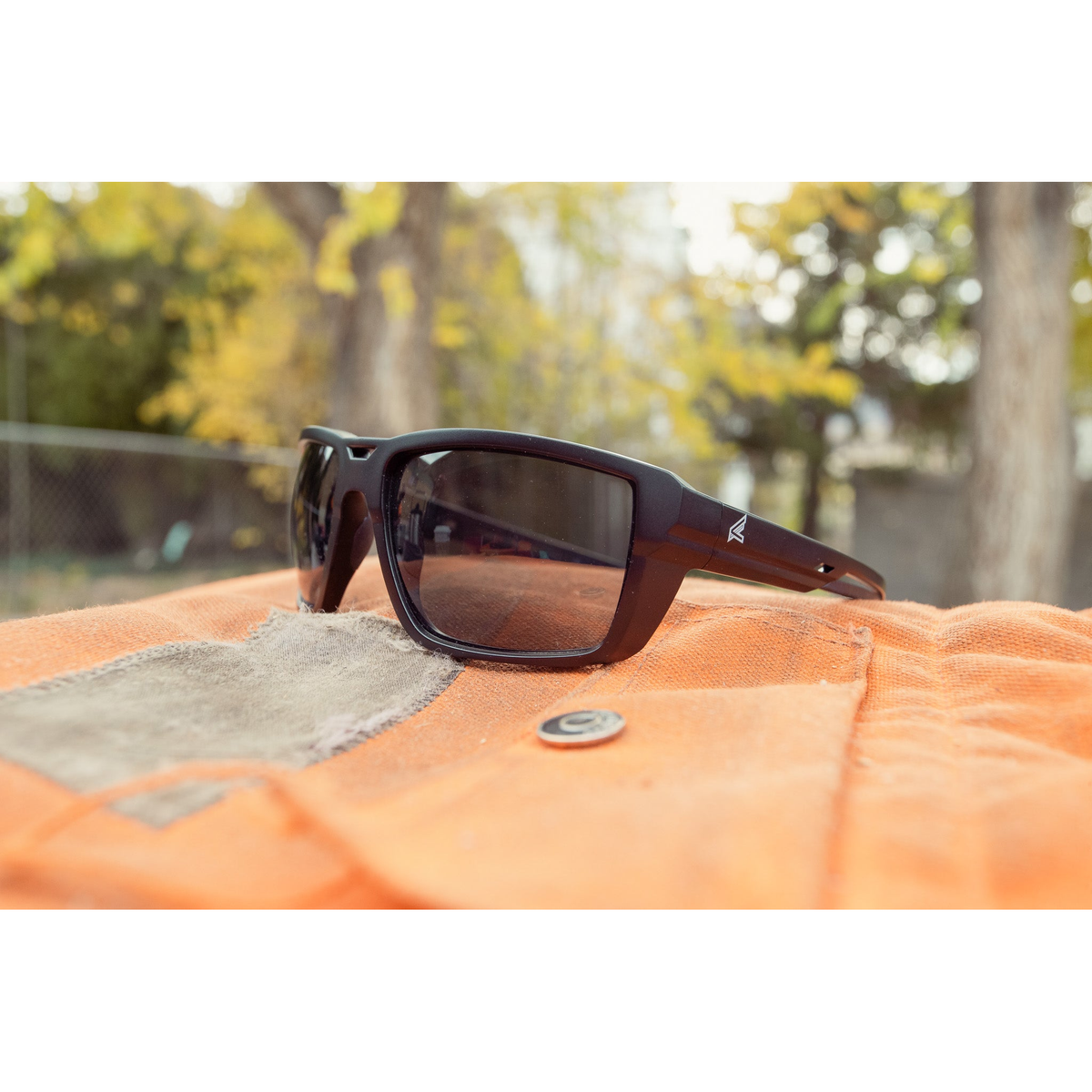 Edge Lassen Smoke Polarized Safety Glasses -- lifestyle