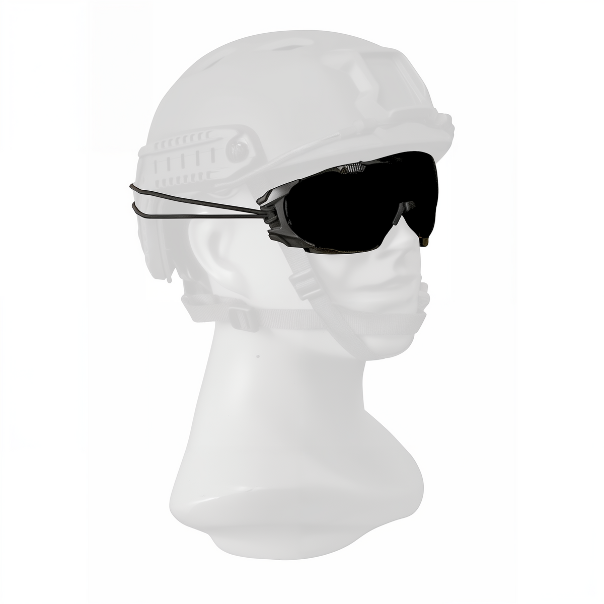 Edge Eyewear Super 64 Ballistic Goggles Matte Black TPR -- lifestyle