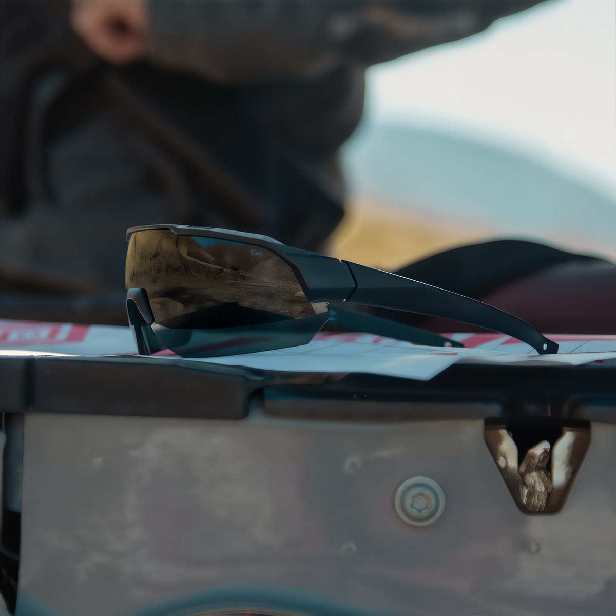 Edge Overlord G2 Polarized Smoke Vapor Shield Tactical Glasses -- lifestyle