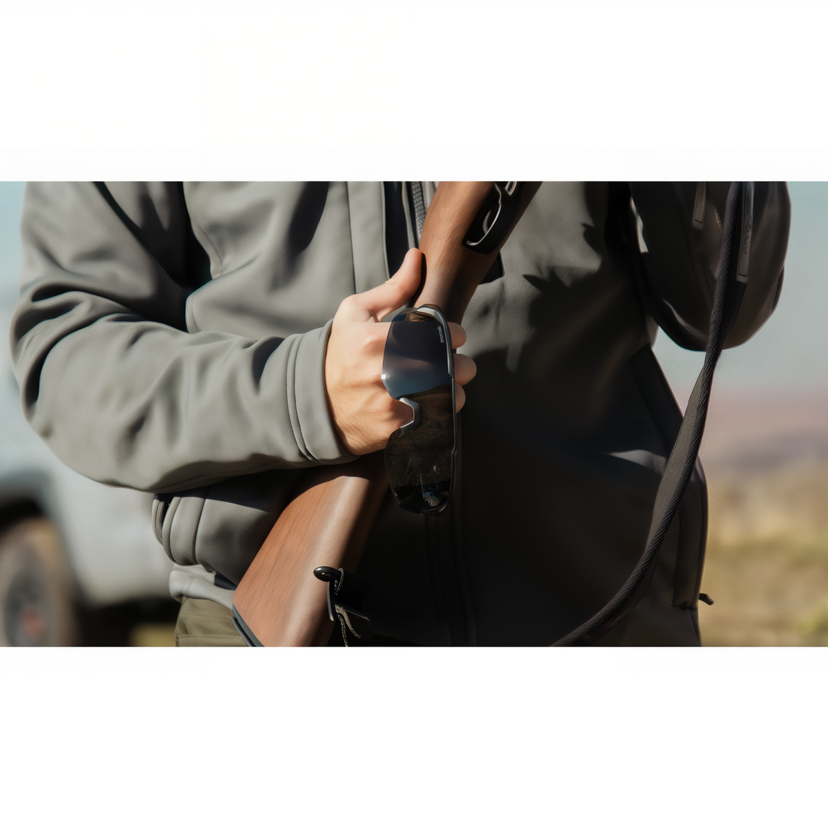 Edge Overlord G2 Polarized Smoke Vapor Shield Tactical Glasses -- lifestyle