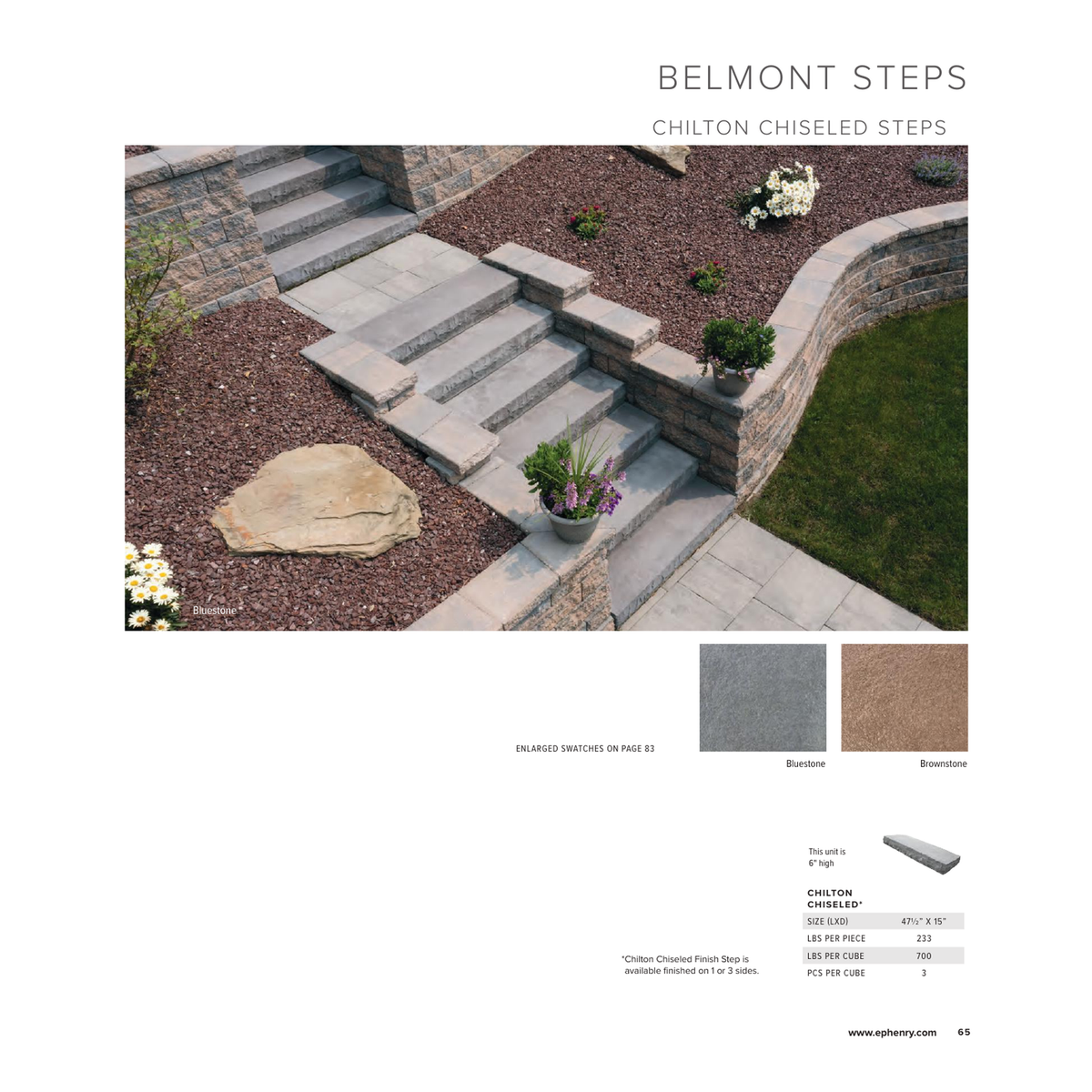 EP Henry Belmont Chiseled Step -- diagram