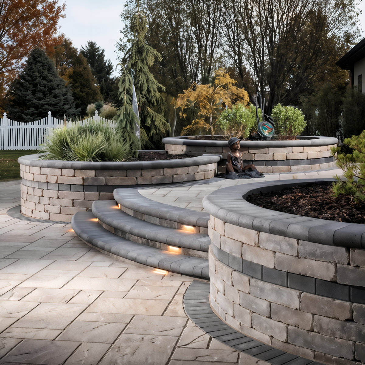 EP Henry Bullnose Paver Coping 6 x 12 in -- lifestyle
