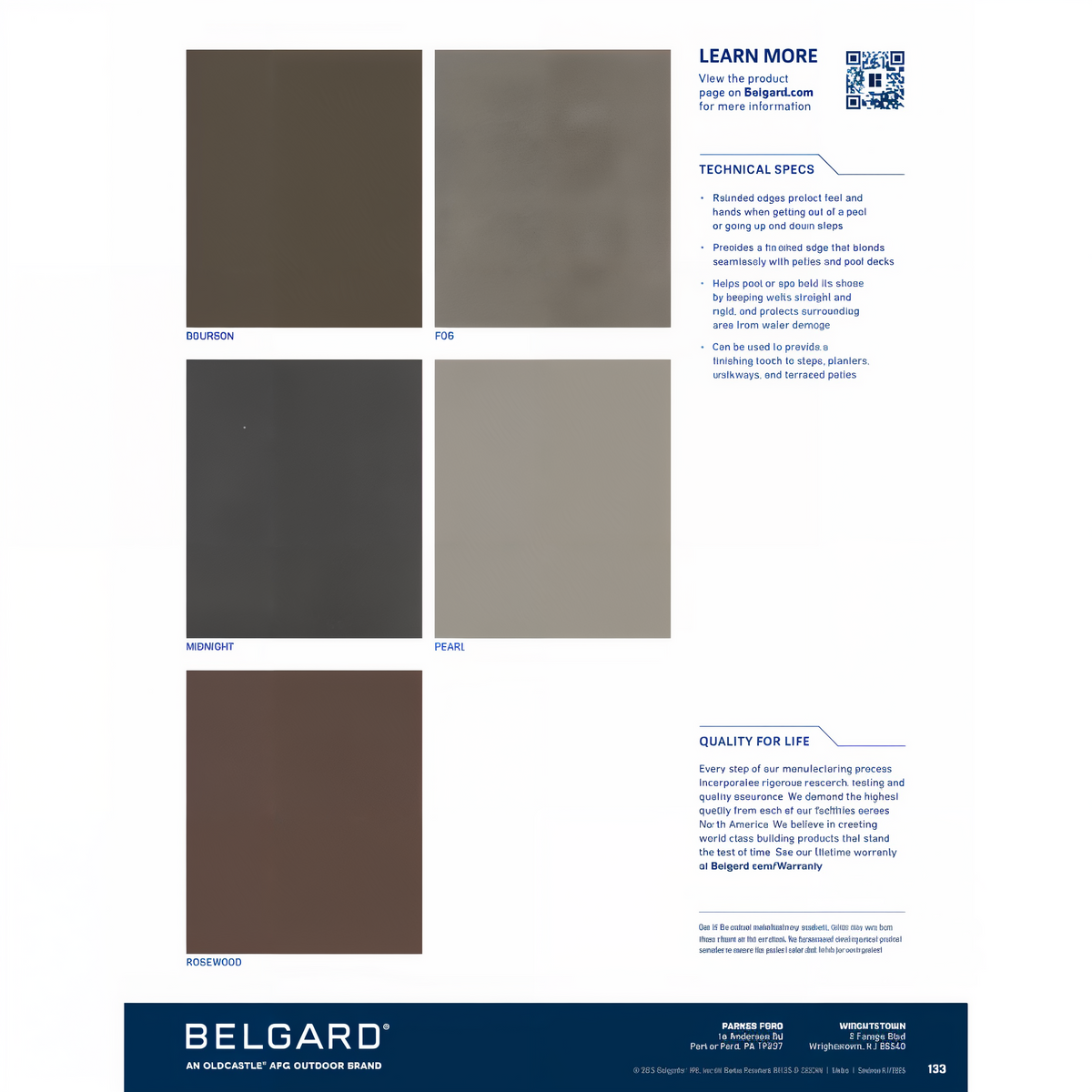 EP Henry Bullnose Paver Coping 6 x 12 in -- diagram