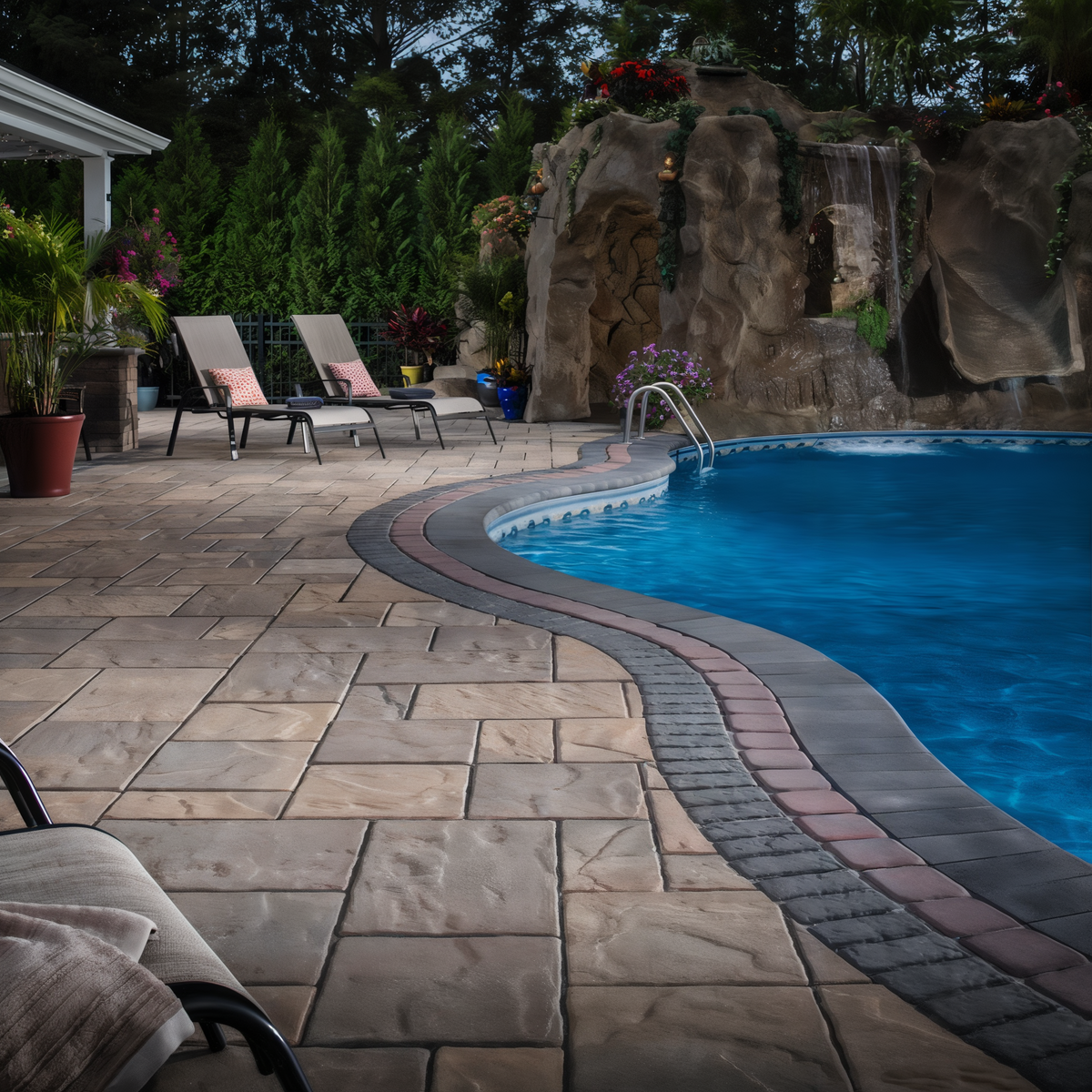 EP Henry Bullnose Paver Coping 6 x 12 in -- lifestyle