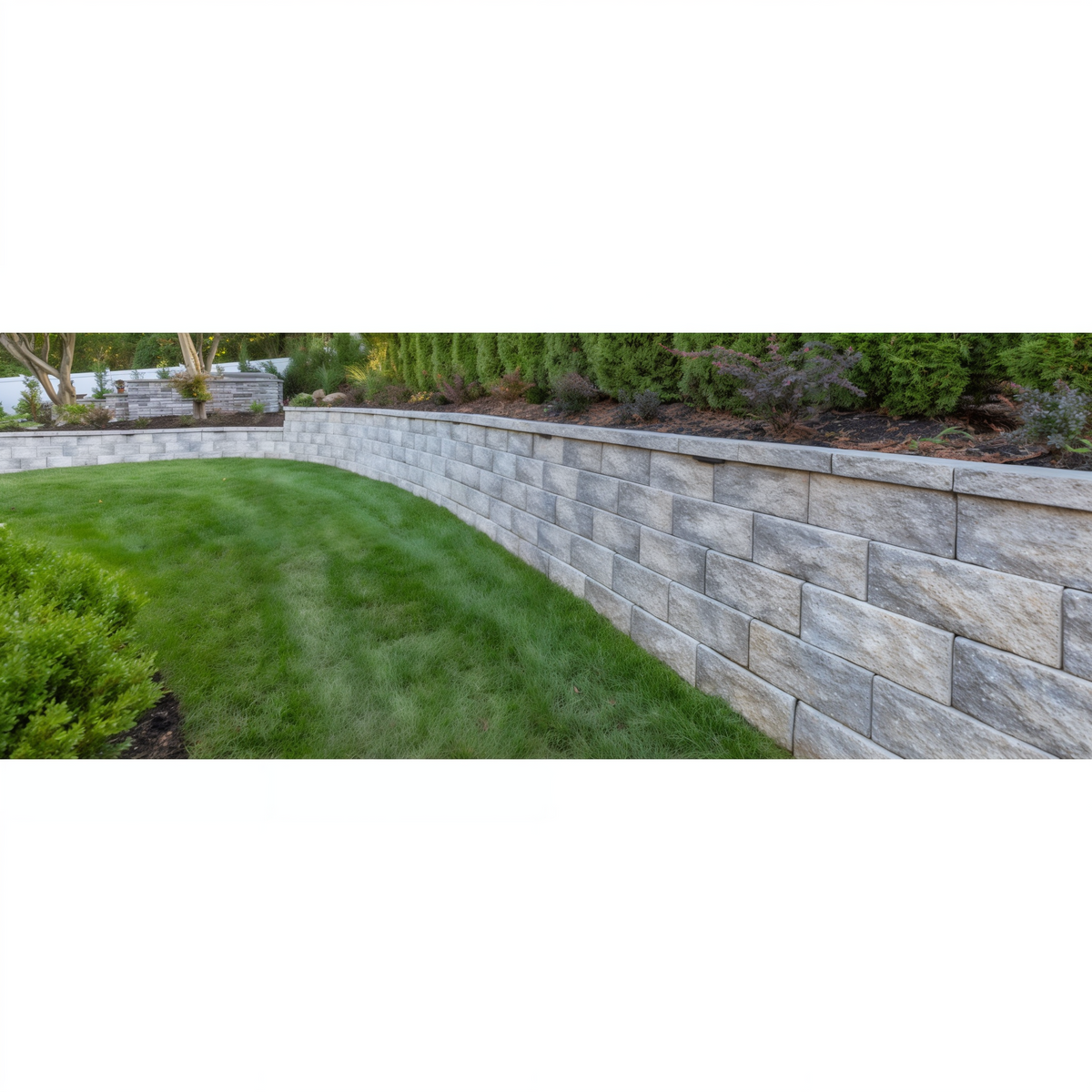 EP Henry Diamond Pro Straight Retaining Wall -- lifestyle