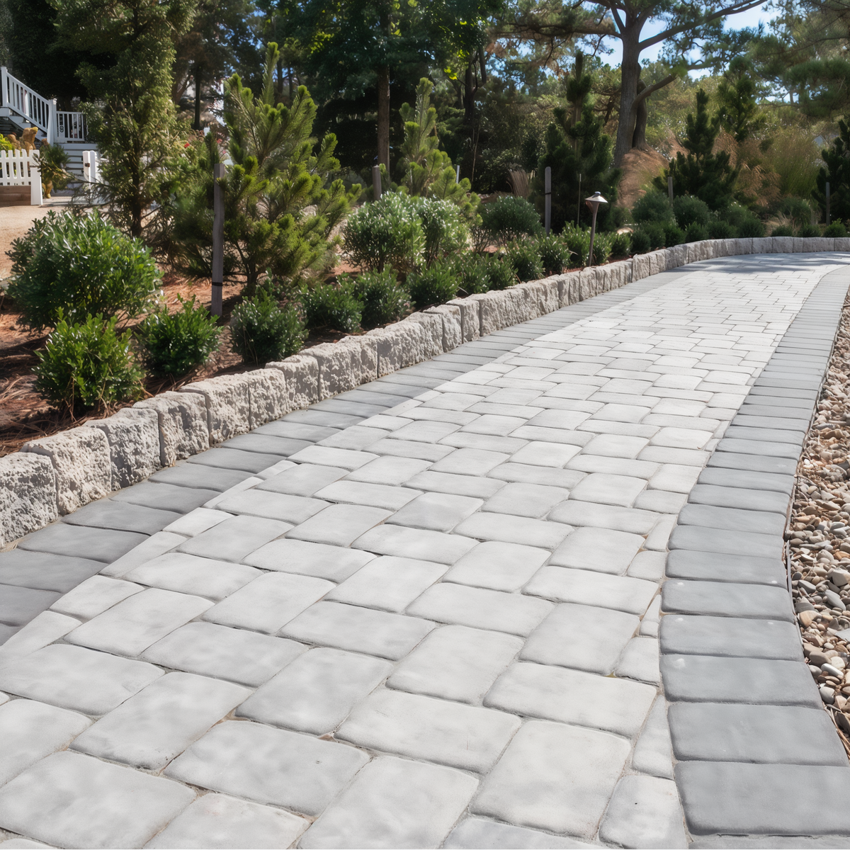EP Henry Old Towne Cobble Paver -- lifestyle