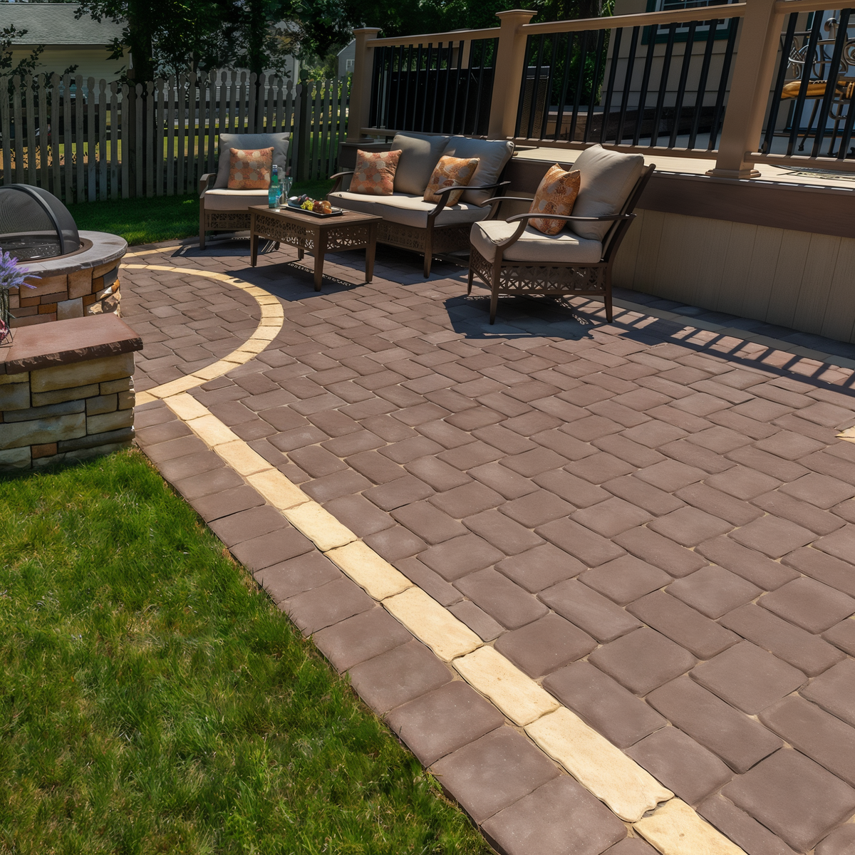 EP Henry Old Towne Cobble Paver -- lifestyle