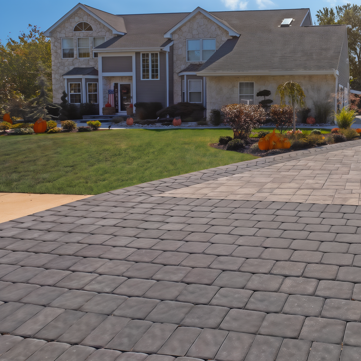 EP Henry Old Towne Cobble Paver -- lifestyle