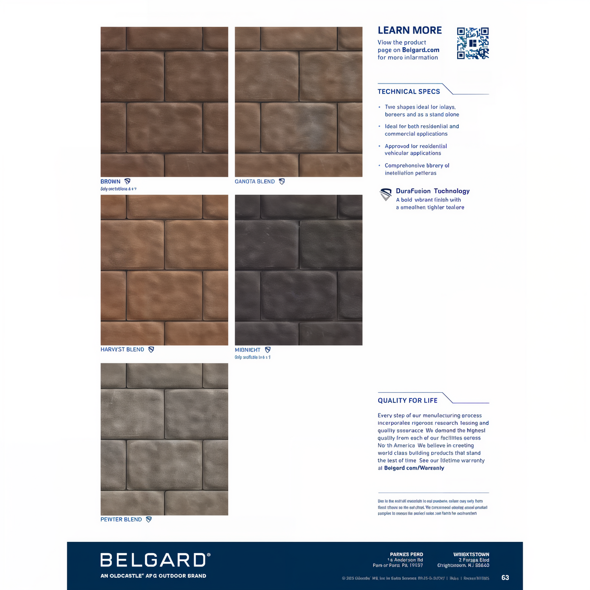 EP Henry Old Towne Cobble Paver -- diagram