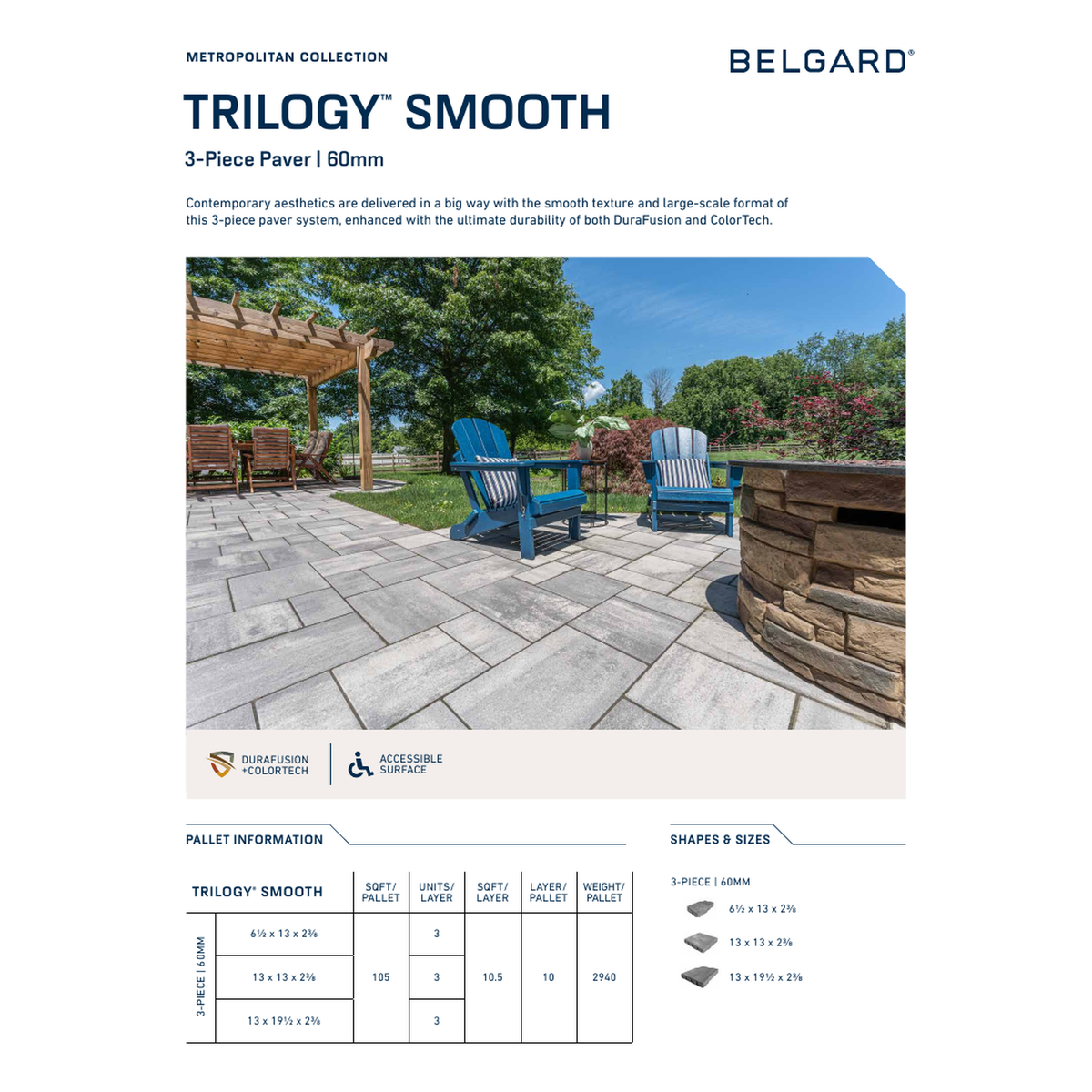 EP Henry Trilogy Smooth Pavers -- diagram