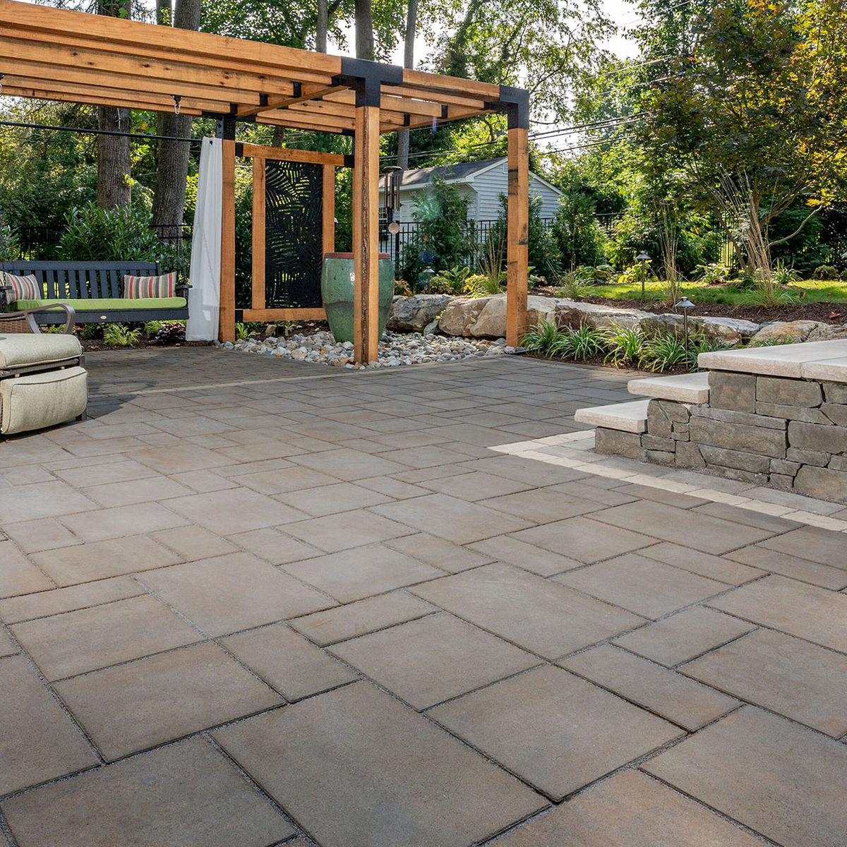 EP Henry Trilogy Smooth Pavers -- lifestyle