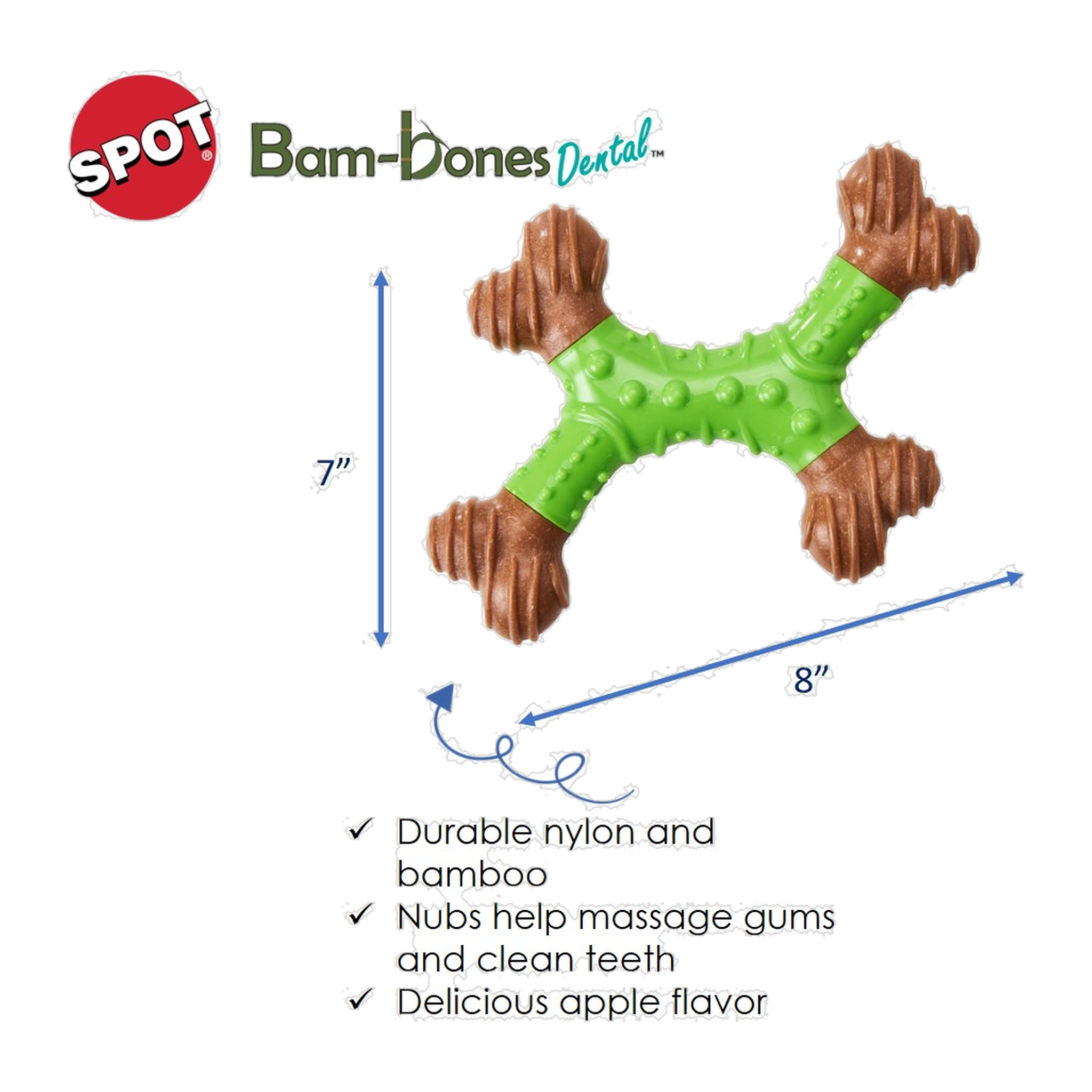 BAMBONE DENTAL X-BONE 8" APPLE product image 1