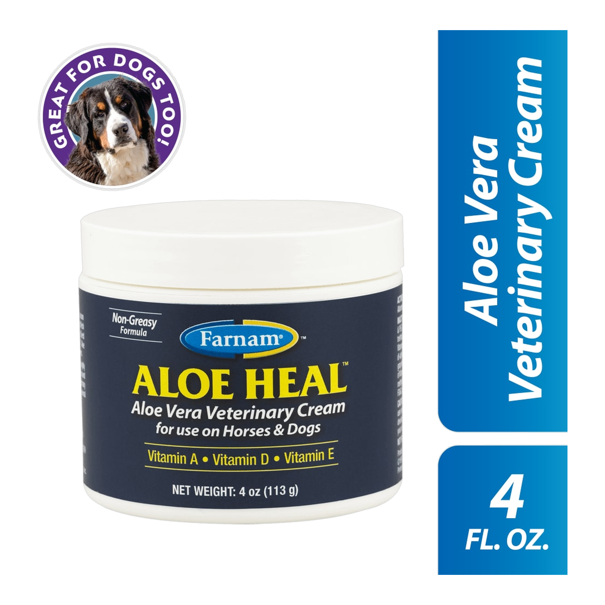 Farnam Aloe Heal Veterinary Cream package showing size