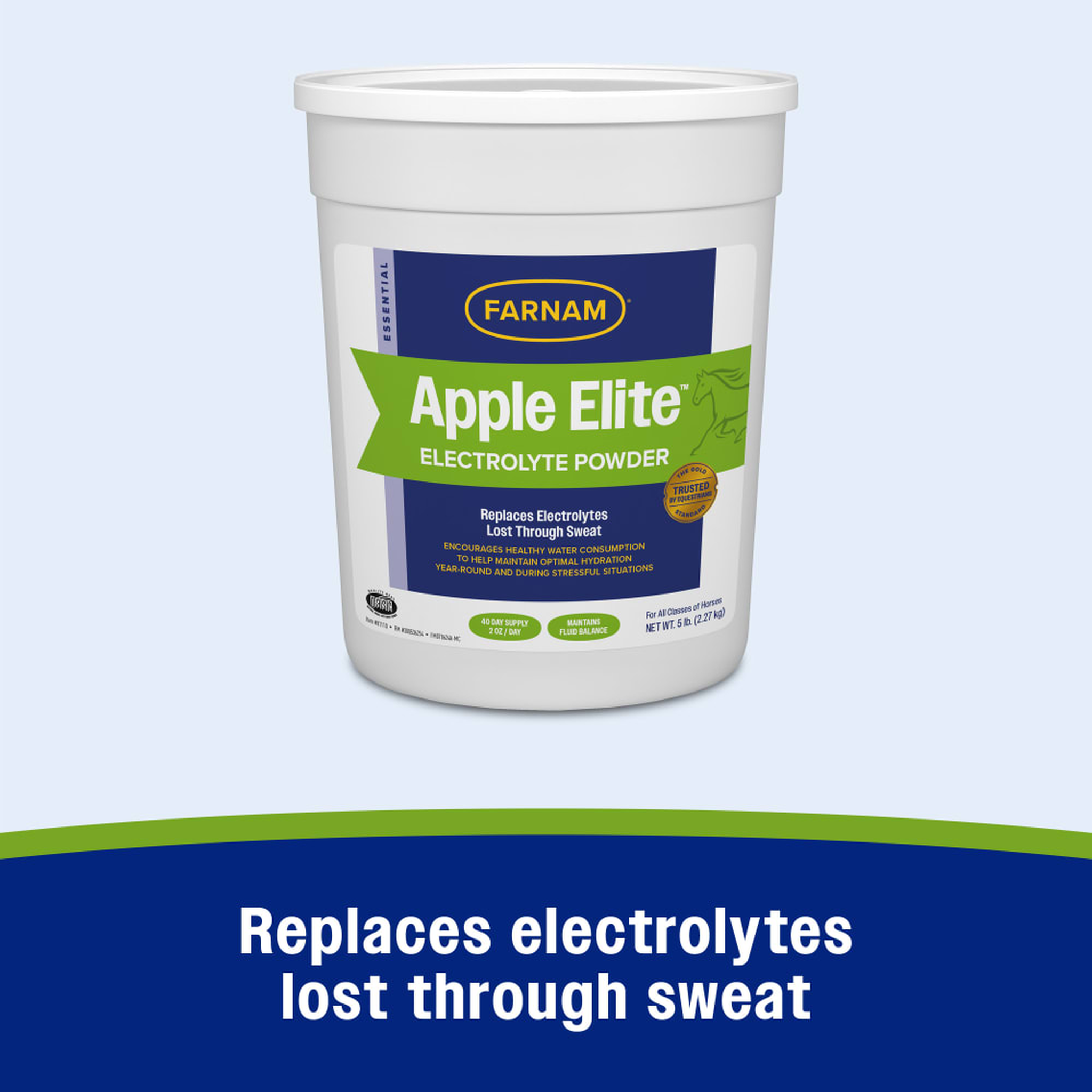 Apple elite electrolyte powder replaces electrolytes lost through sweat