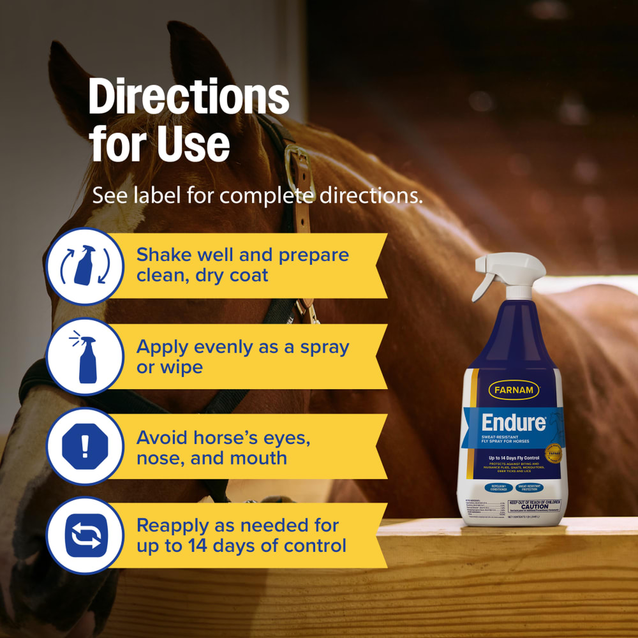 Farnam Endure Sweat-Resistant Fly Spray for Horses (3)