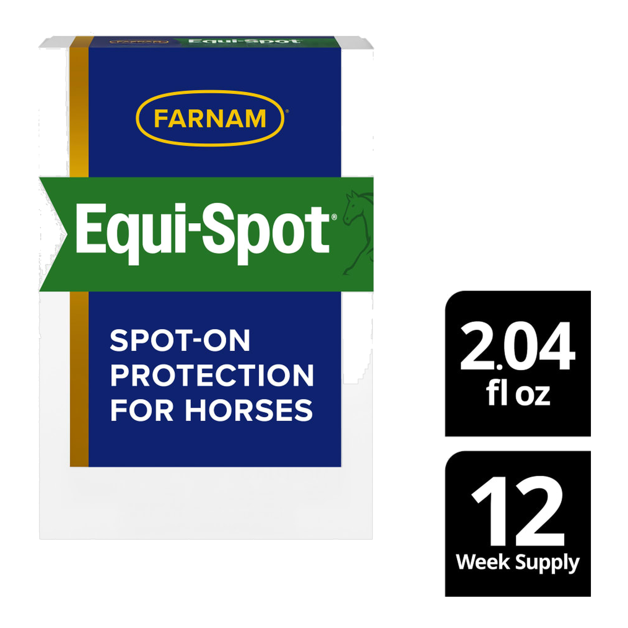 Farnam Equi-Spot Spot-On Protection for Horses package showing size