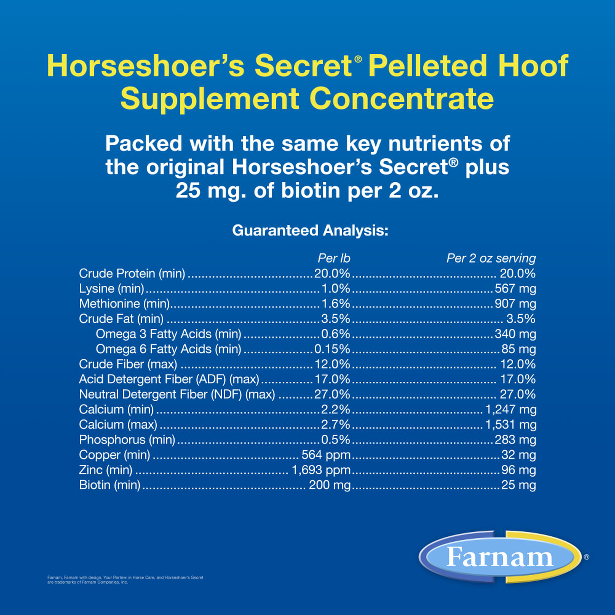 Farnam Horseshoer's Secret Concentrate Hoof Supplement (4)