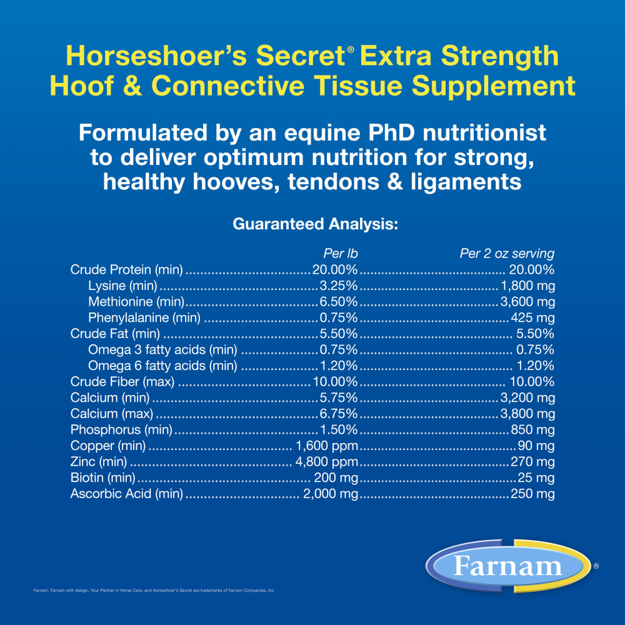 Farnam Horseshoer's Secret Extra Strength Hoof Supplement (4)