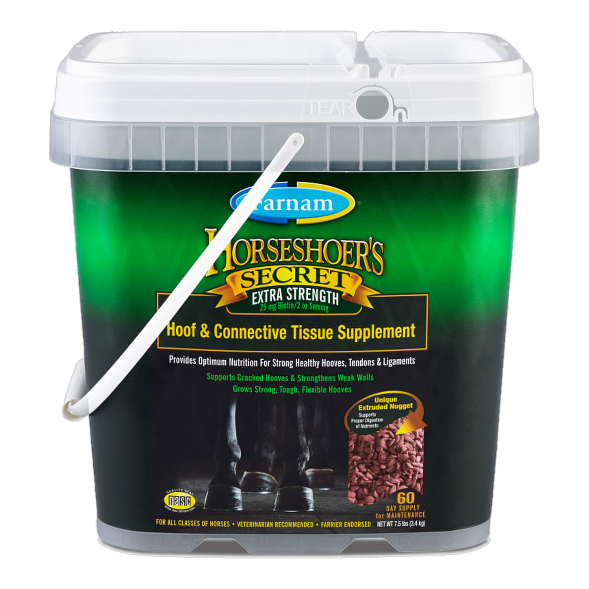 Farnam Horseshoer's Secret Extra Strength Hoof Supplement front of package