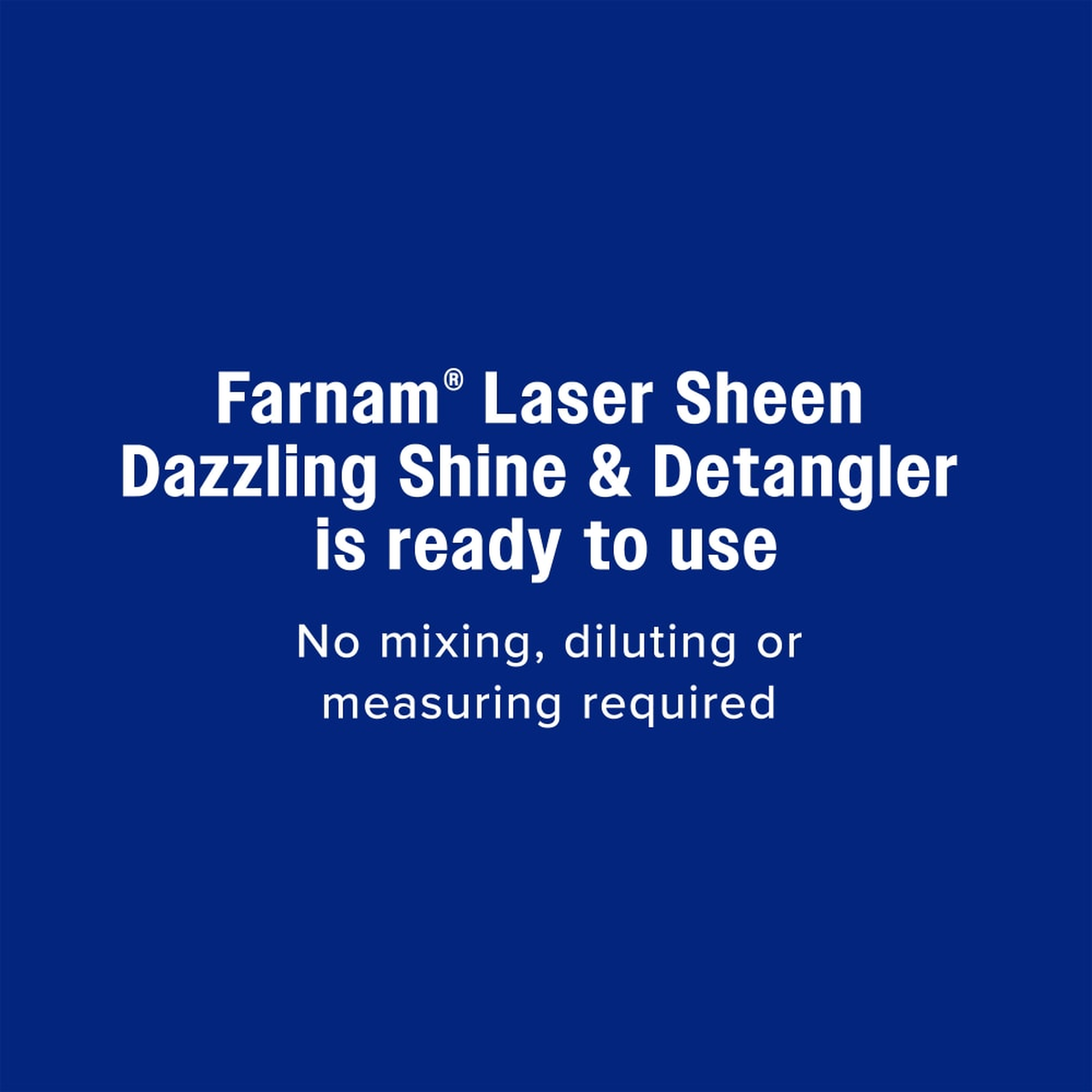 Farnam laser sheen dazzling shine and detangler is ready to use no mixing needed