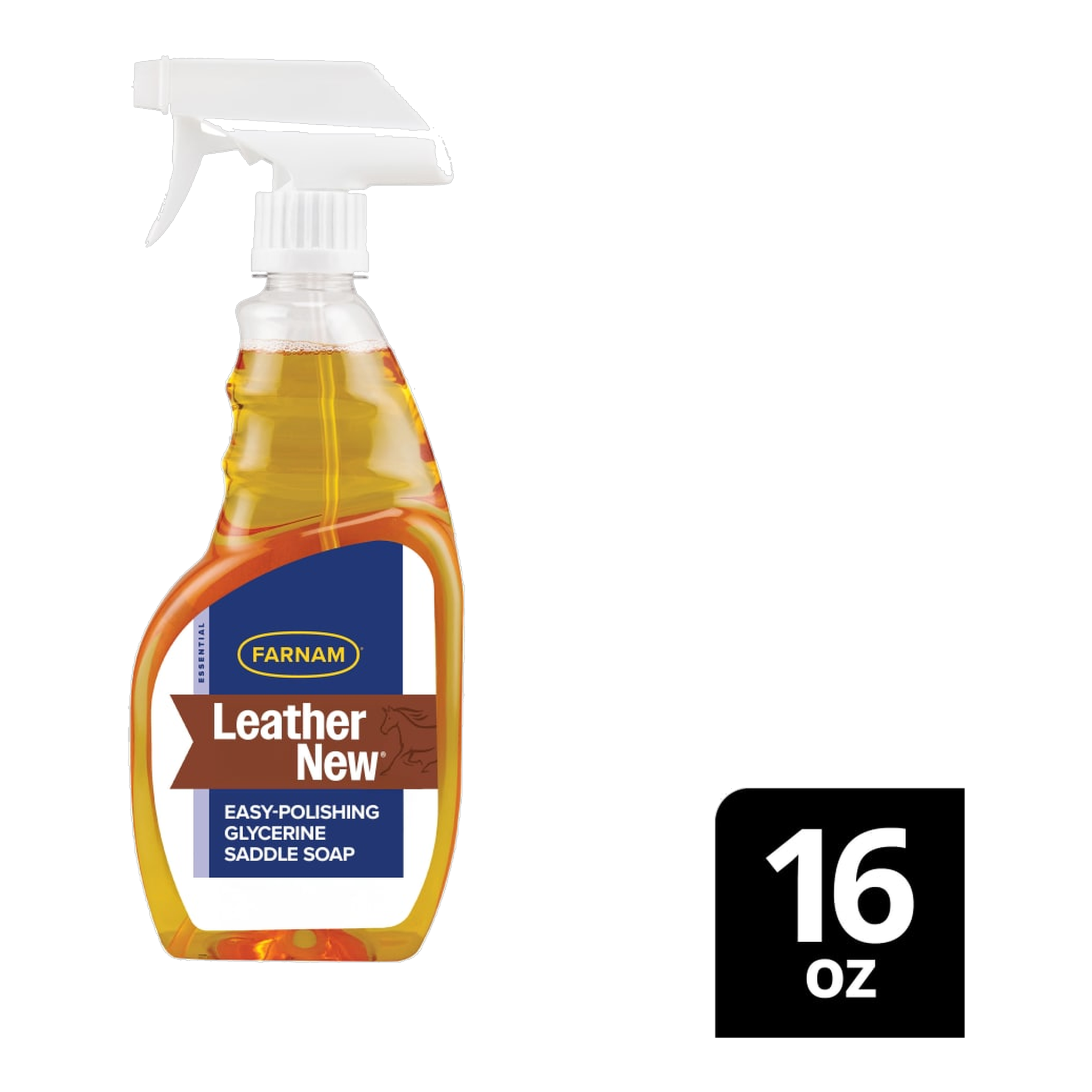 Farnam Leather New Easy-Polishing Glycerine Saddle Soap package showing size #16 oz